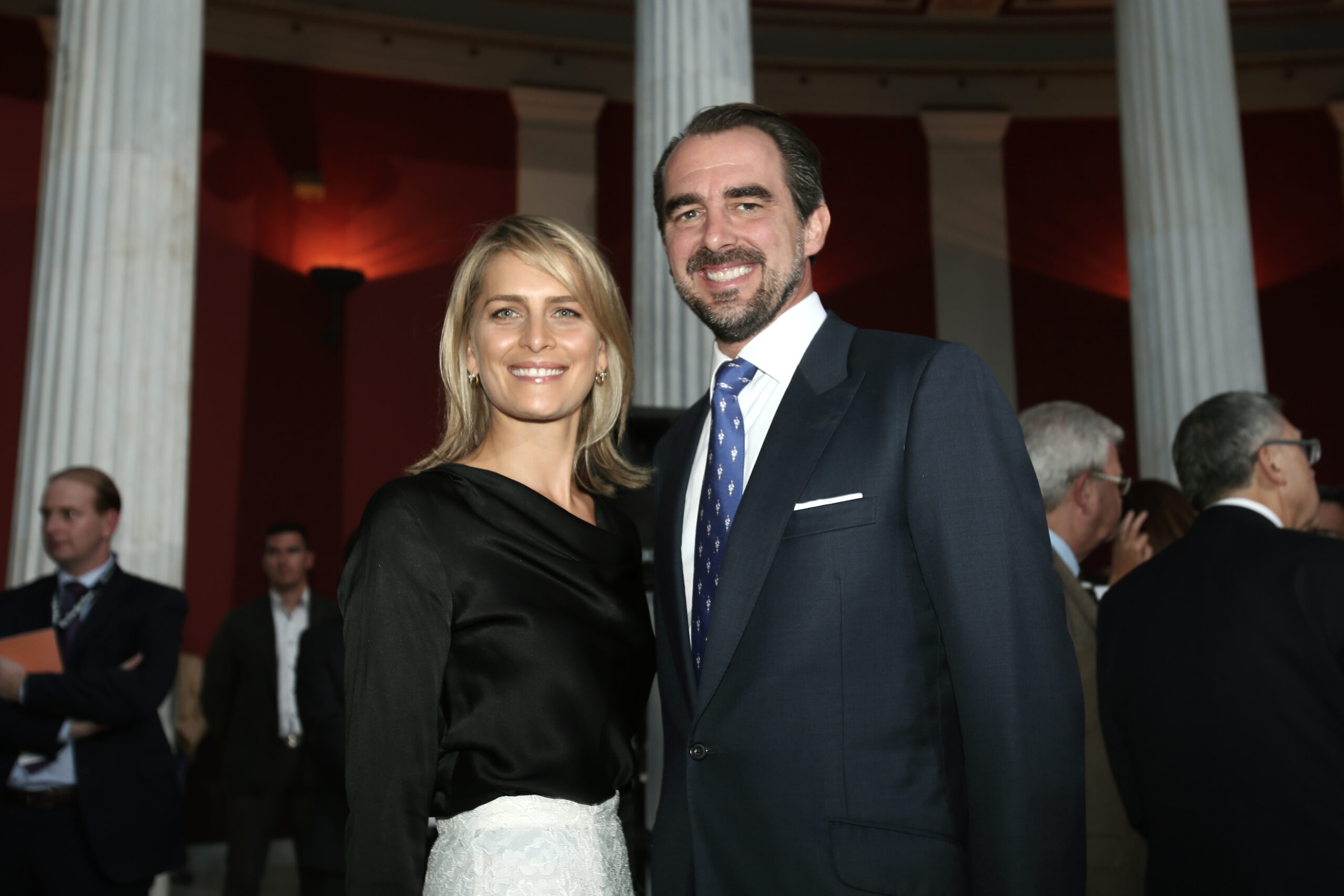 Prince Nikolaos of Greece and Denmark And His Wife In Athens