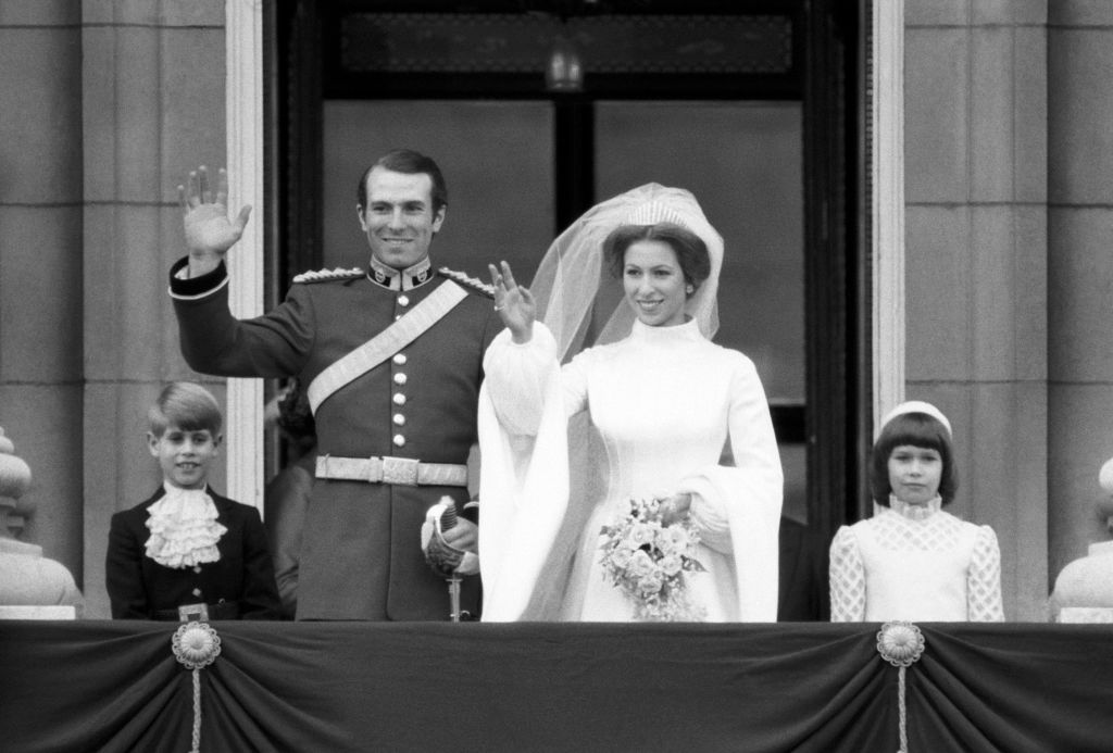 Mariage de la Princesse Anne et de Mark Phillips en 1973