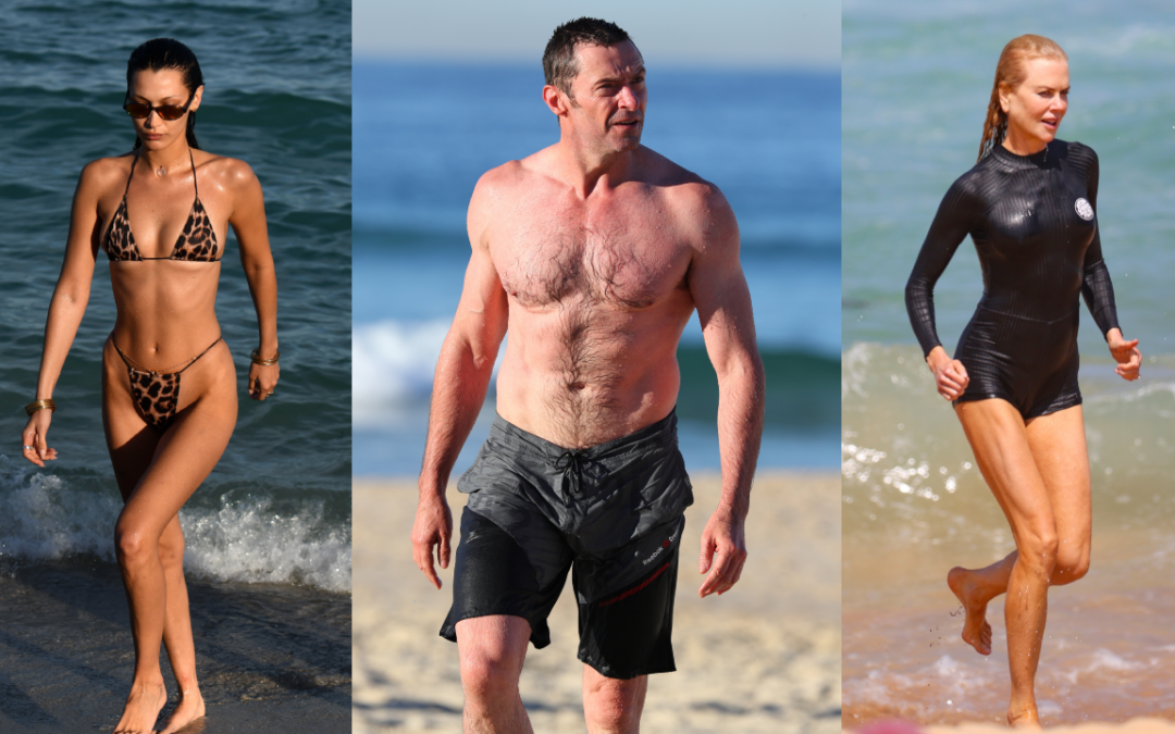 Hollywood stars having total Baywatch moments