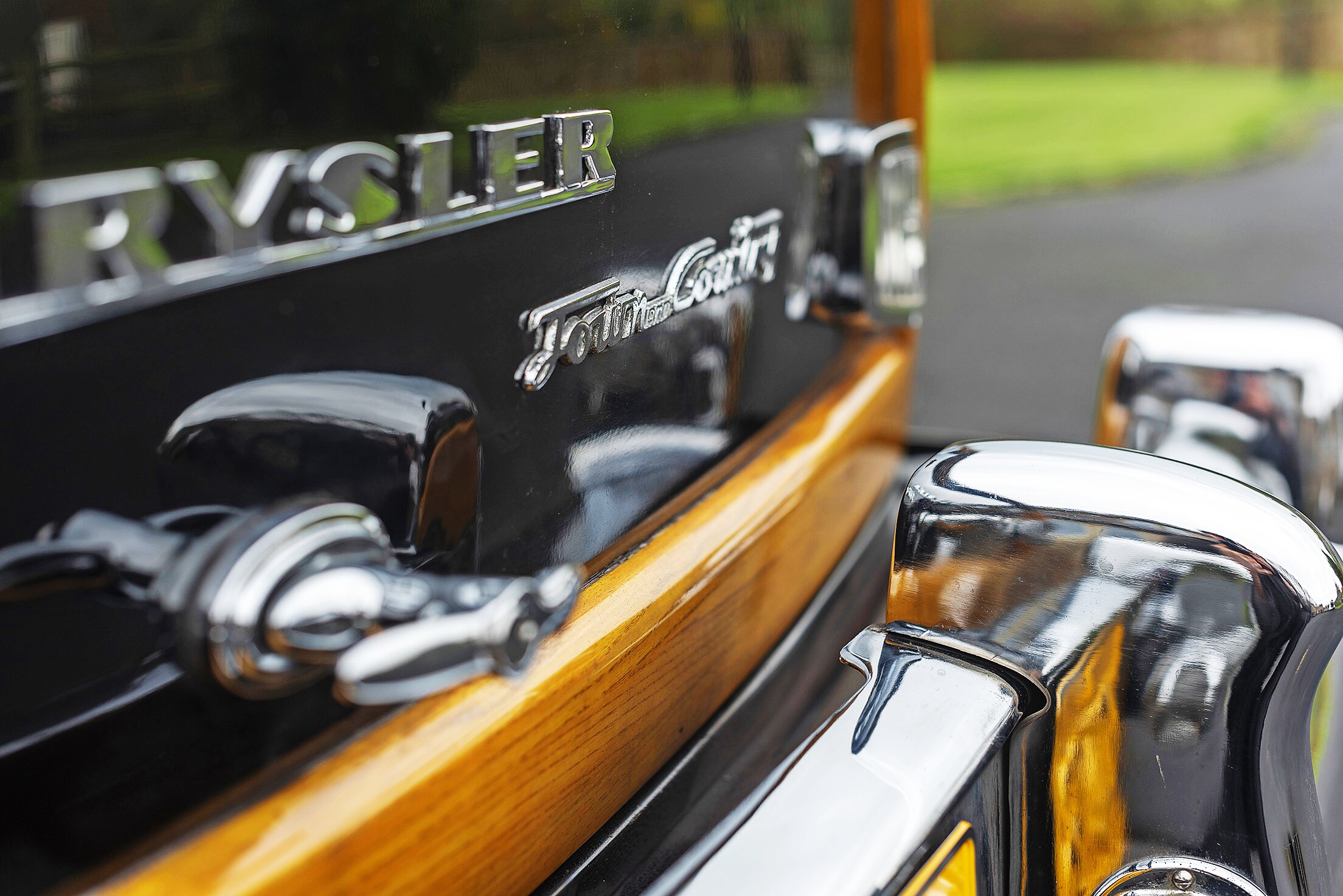 The back of the Chrysler Town & Country Newport Coupe