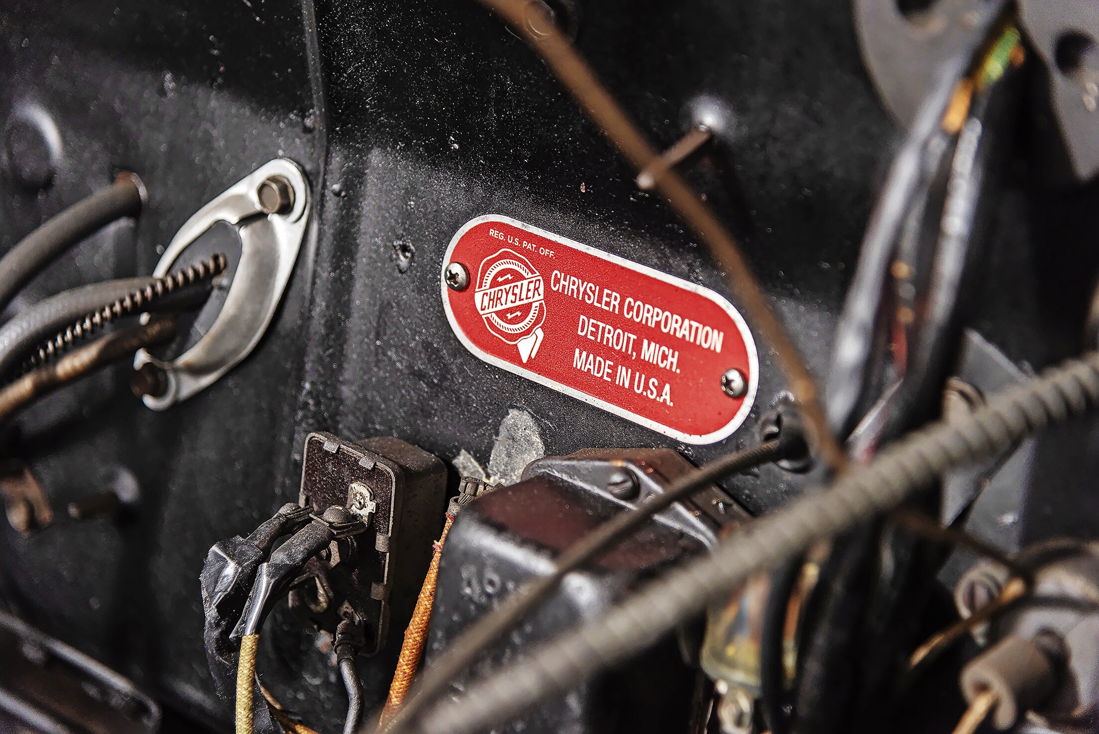 Inside the Chrysler Town & Country Newport Coupe engine