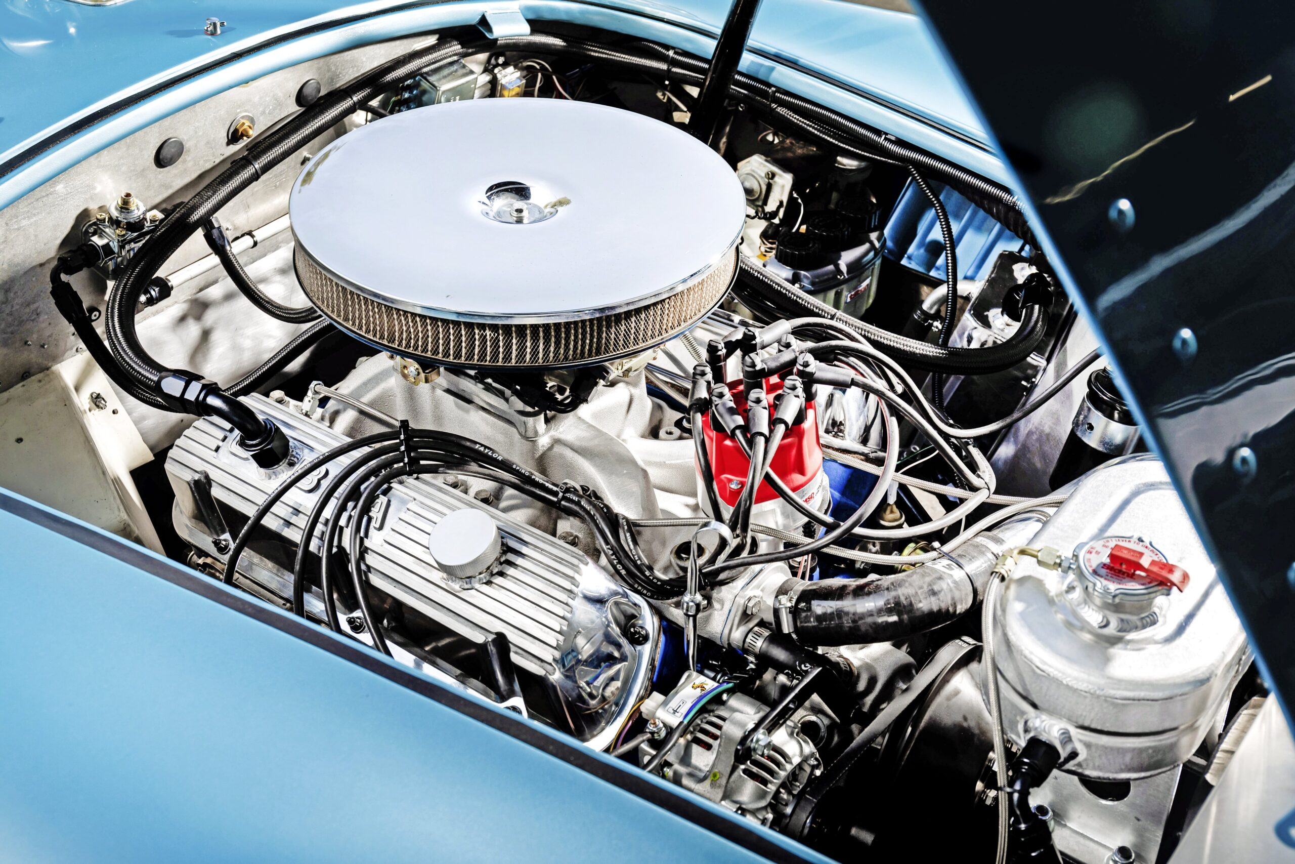 engine in the Shelby Cobra