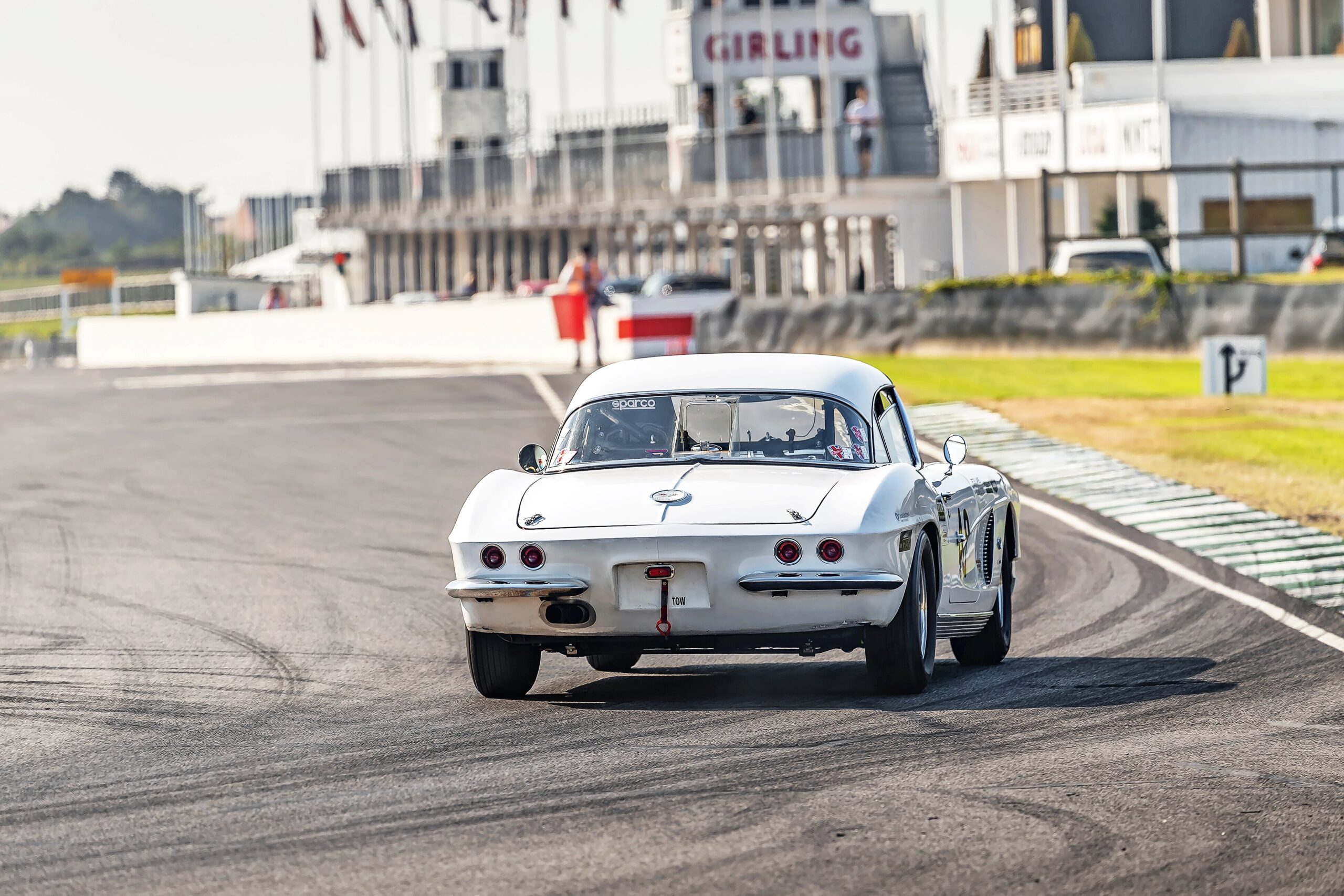 Back of Chevy Corvette race car