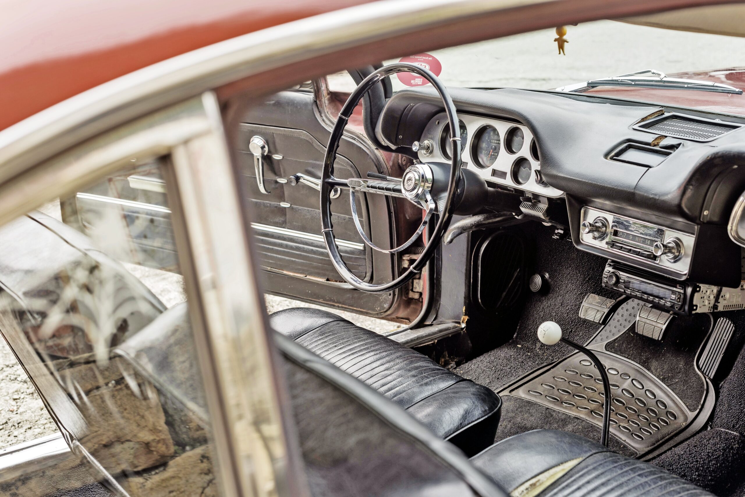Cockpit of the Chevrolet Corvair