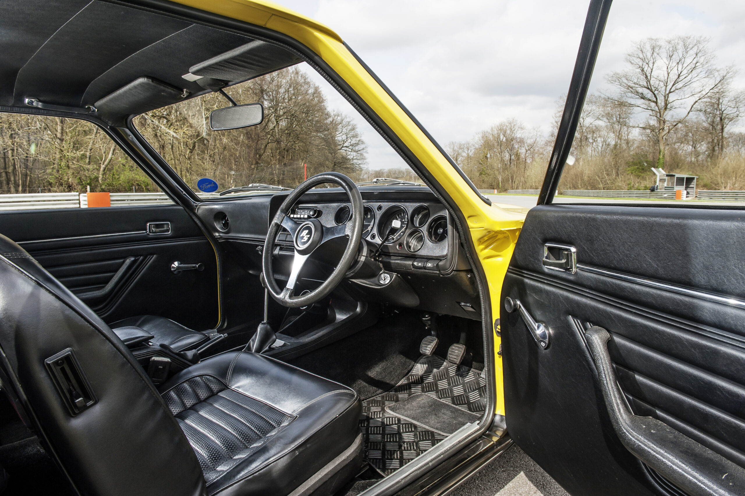 Cockpit of the Ford Capri RS3100