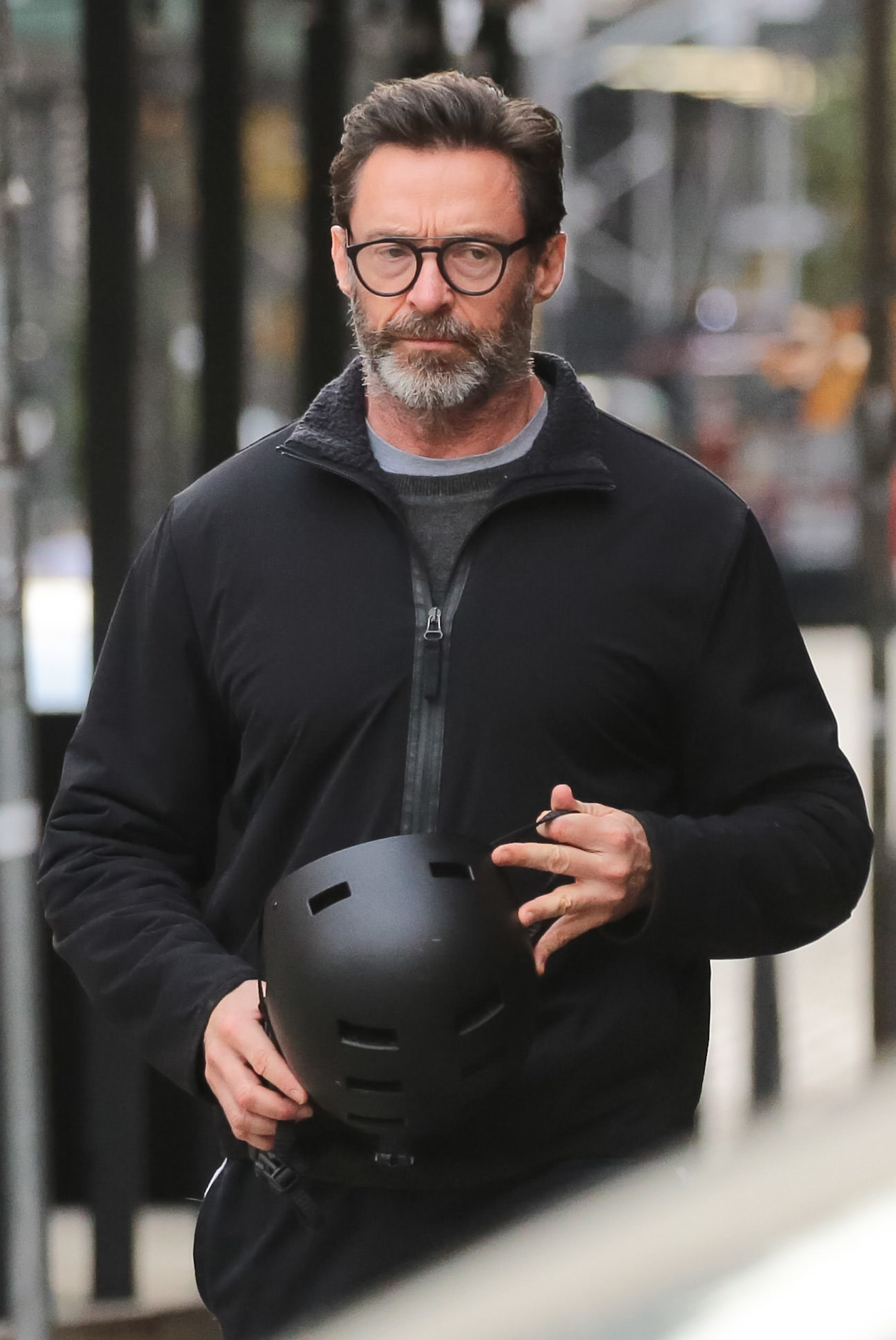 Celebrity Sightings In New York - November 15, 2023 hugh jackman