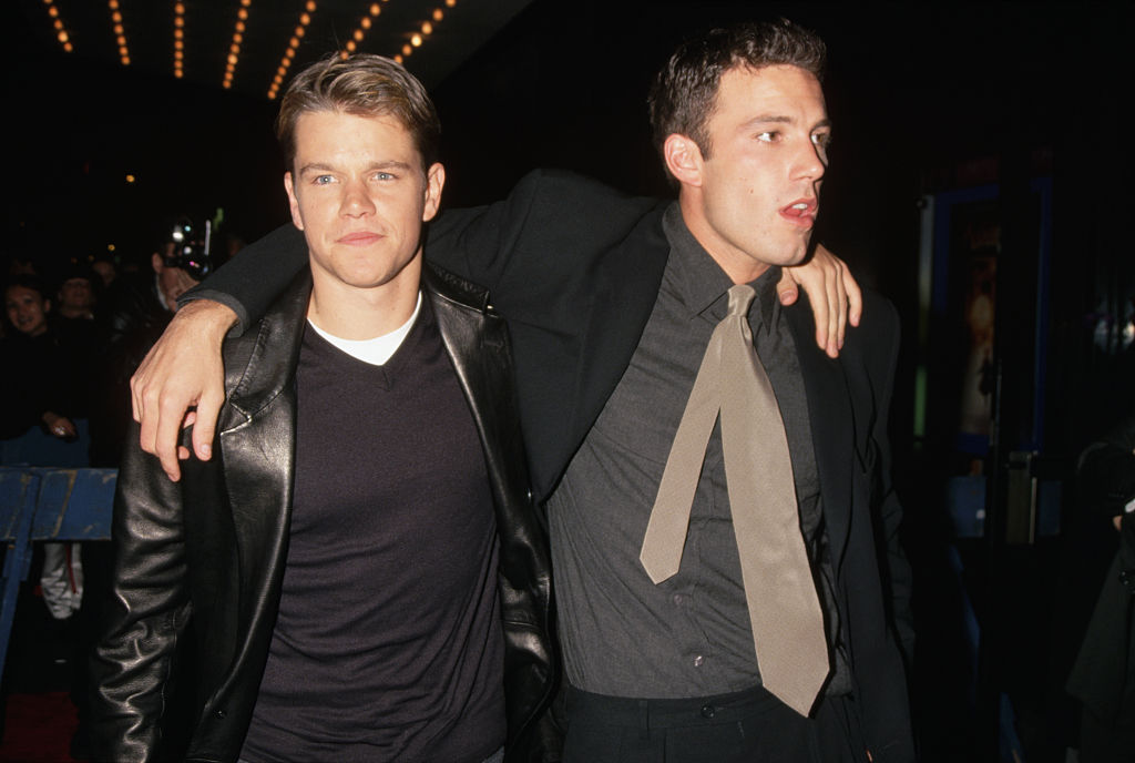 Actors Matt Damon and Ben Affleck