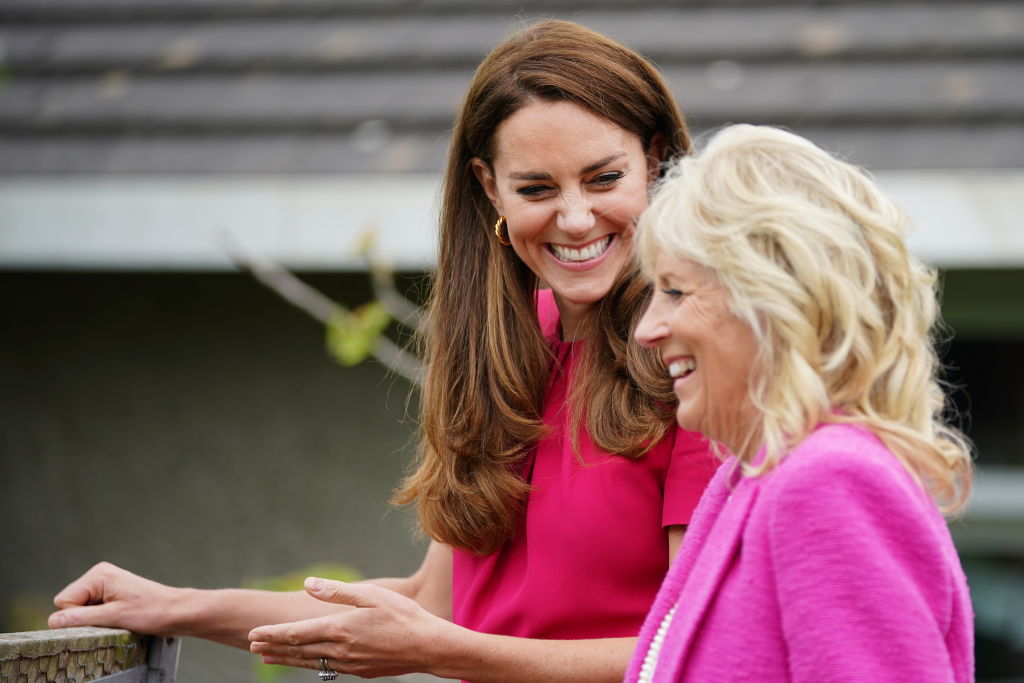 The Duchess Of Cambridge And Dr. Jill Biden Visit A Primary School In Cornwall