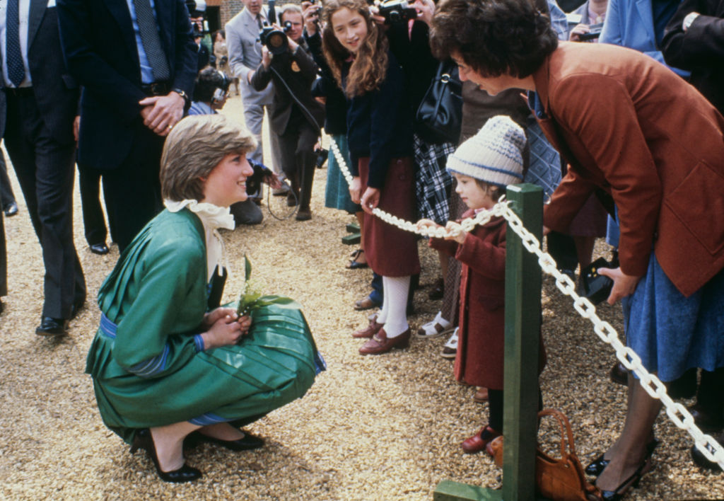 Lady Diana Spencer Meeting Wellwishers