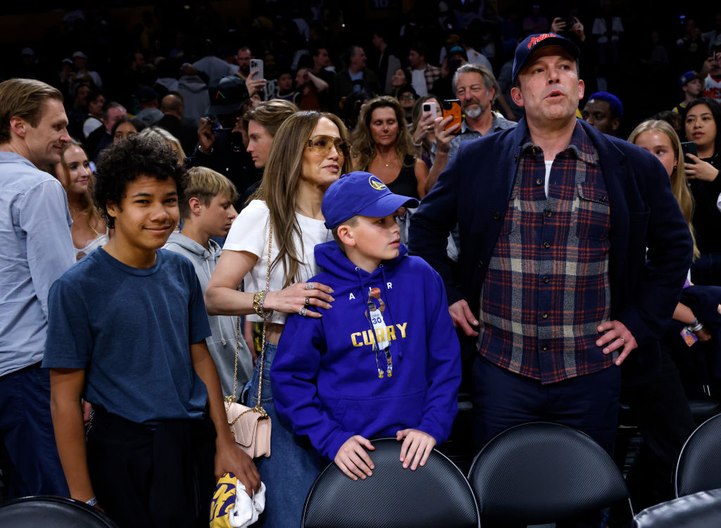 Celebrities At The Los Angeles Lakers Game