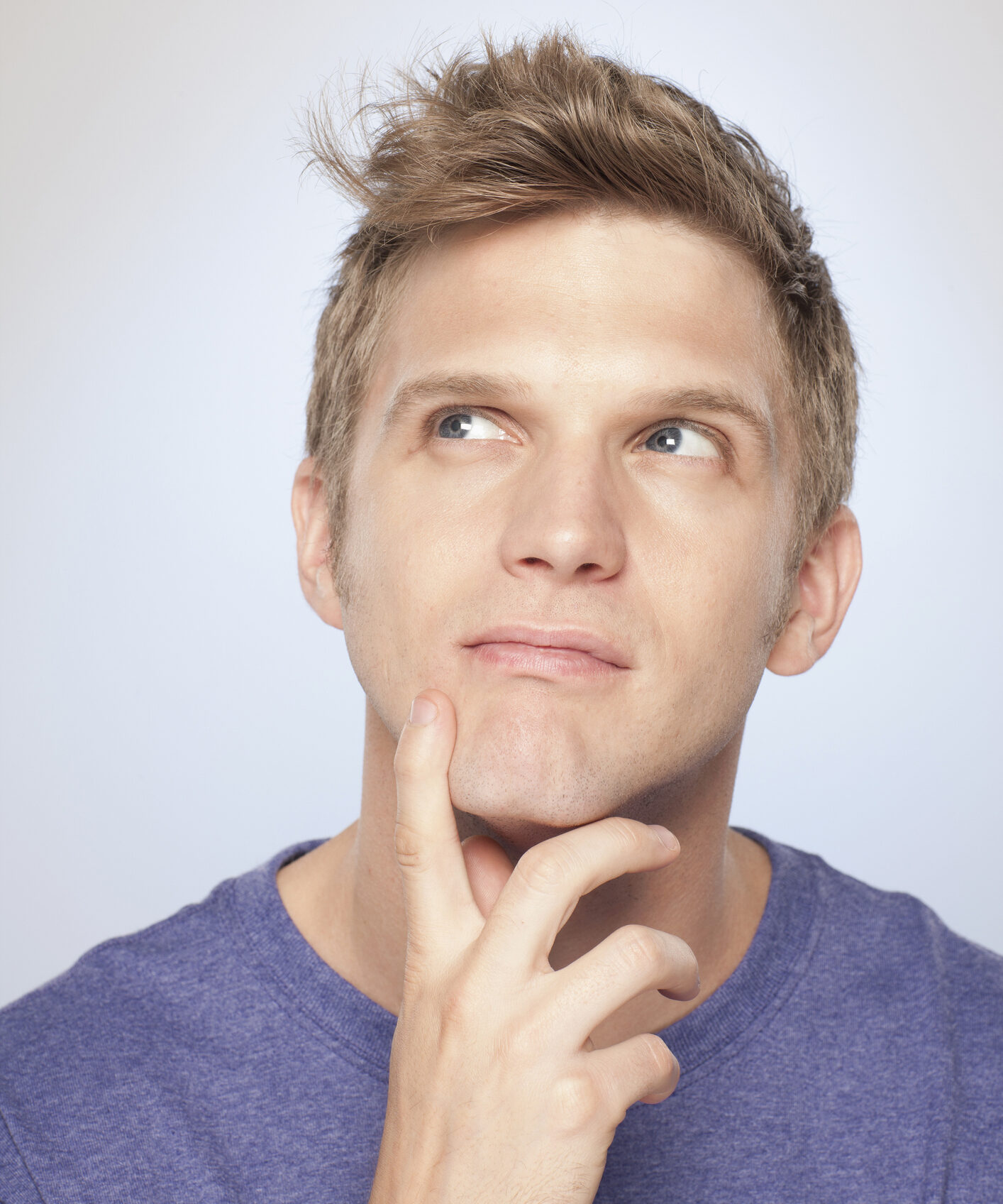 Portrait of man contemplating