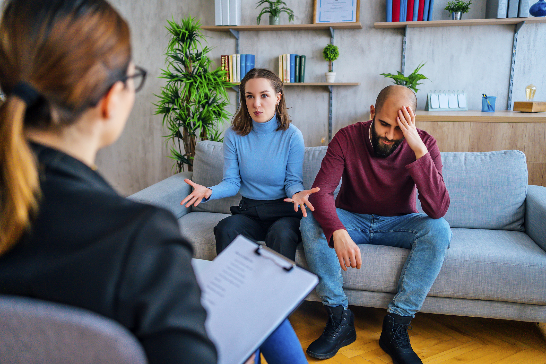 Couple having problems in relationship