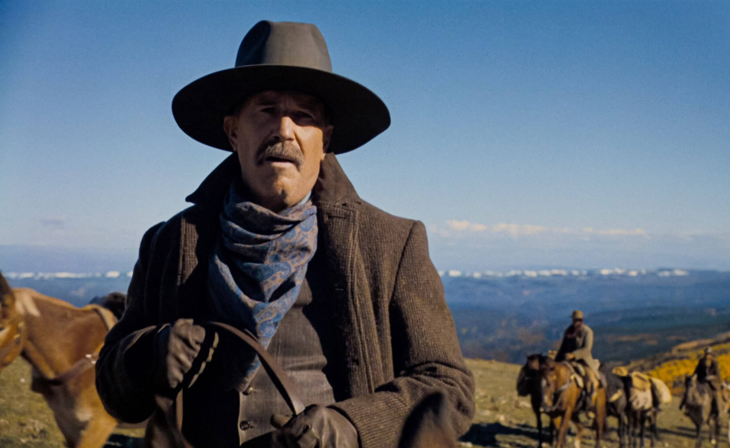 Kevin Costner USA. Kevin Costner in (C)Warner Bros. film : Horizon: An American Saga (2024). Plot: Chronicles a multi-fa Kris Jenner