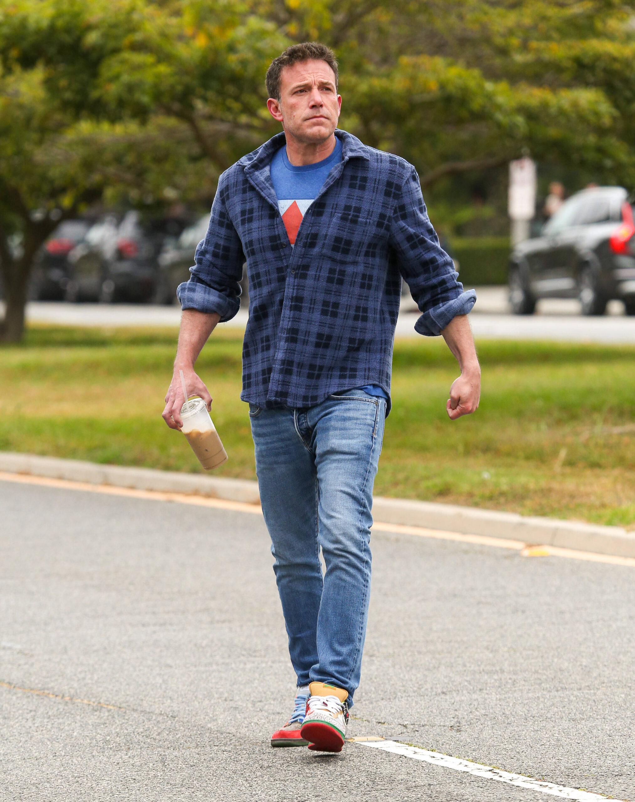 Ben Affleck and Samuel Affleck school drop off. Featuring: Ben Affleck Where: Los Angeles, California, United States Whe Pamela Anderson