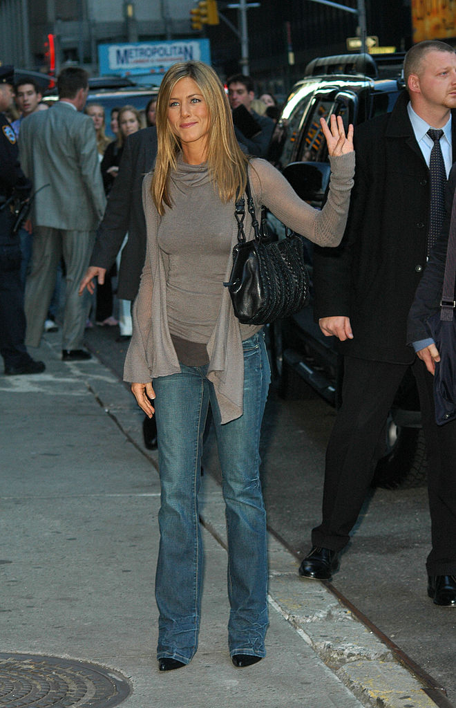 Jennifer Aniston, 50 Cent and Rip Taylor Arrive at "The Late Show with David Letterman"- November 7, 2005