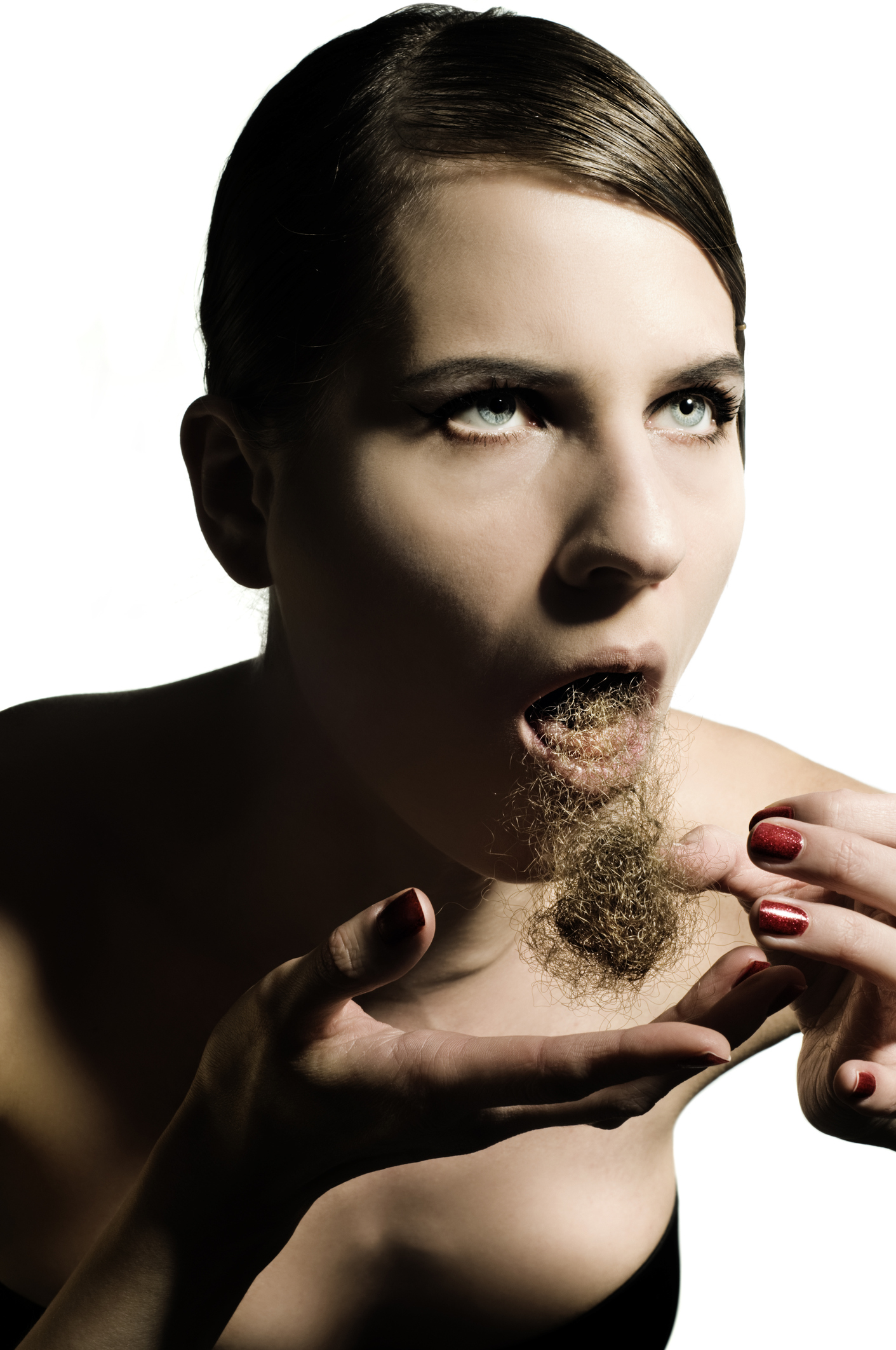 vomiting a hair ball