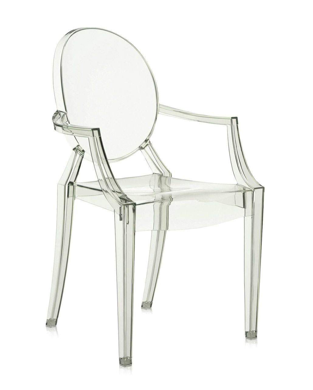 kartell_louis_ghost_chair_transparent_crystal_green_front_angle