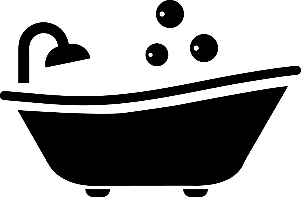 Bathtub,Icon,Trendy,Design,Template,On,White,Background..eps