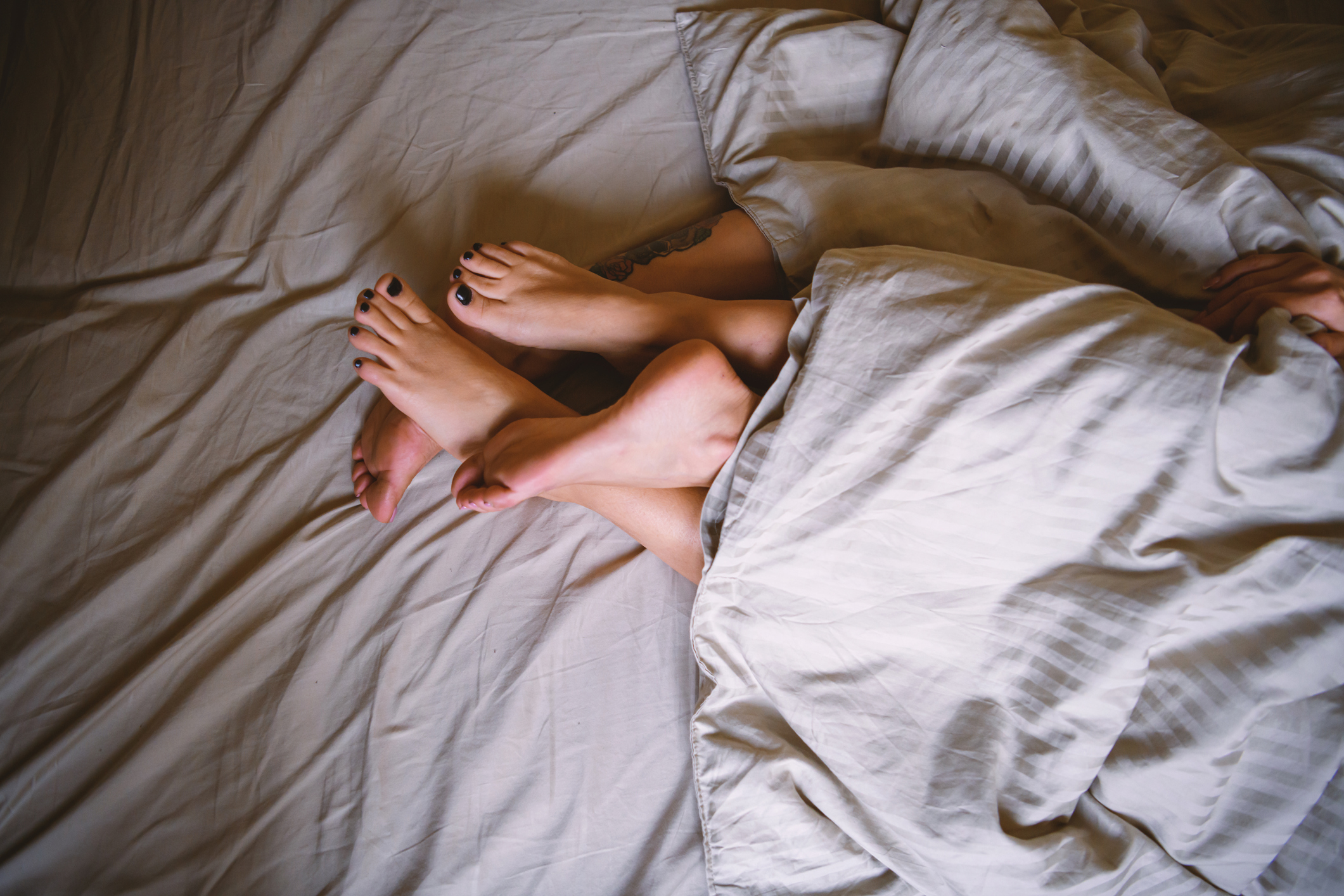 I feel the most beautiful when I fall asleep next to you