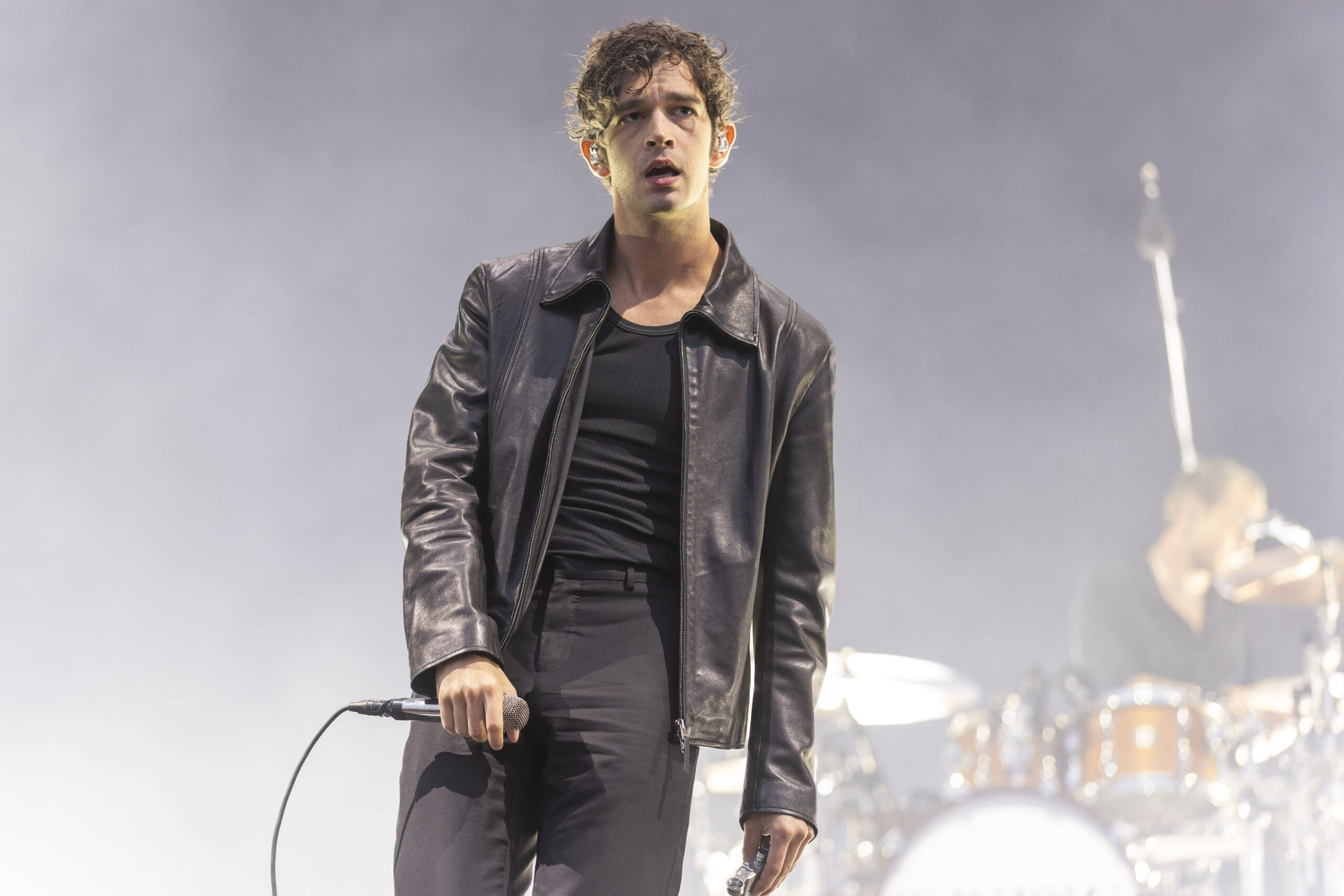 The 1975 perform at Leeds Festival 2023 Matt Healy of The 1975 performs at Leeds Festival 2023, Bramham Park, Leeds, Eng Matty Healy