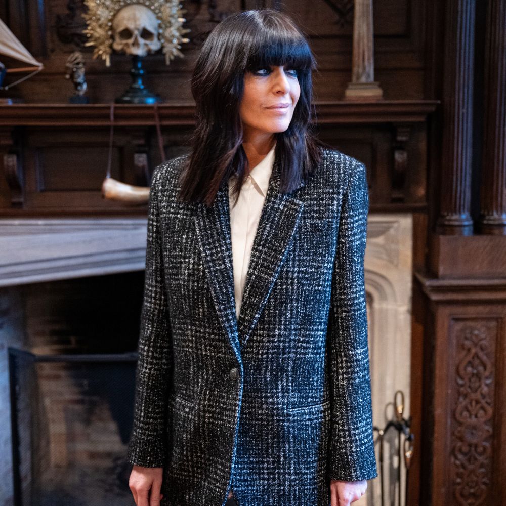 Claudia Winkleman Tweed Blazer AN Claudia Winkleman Tweed Blazer AN