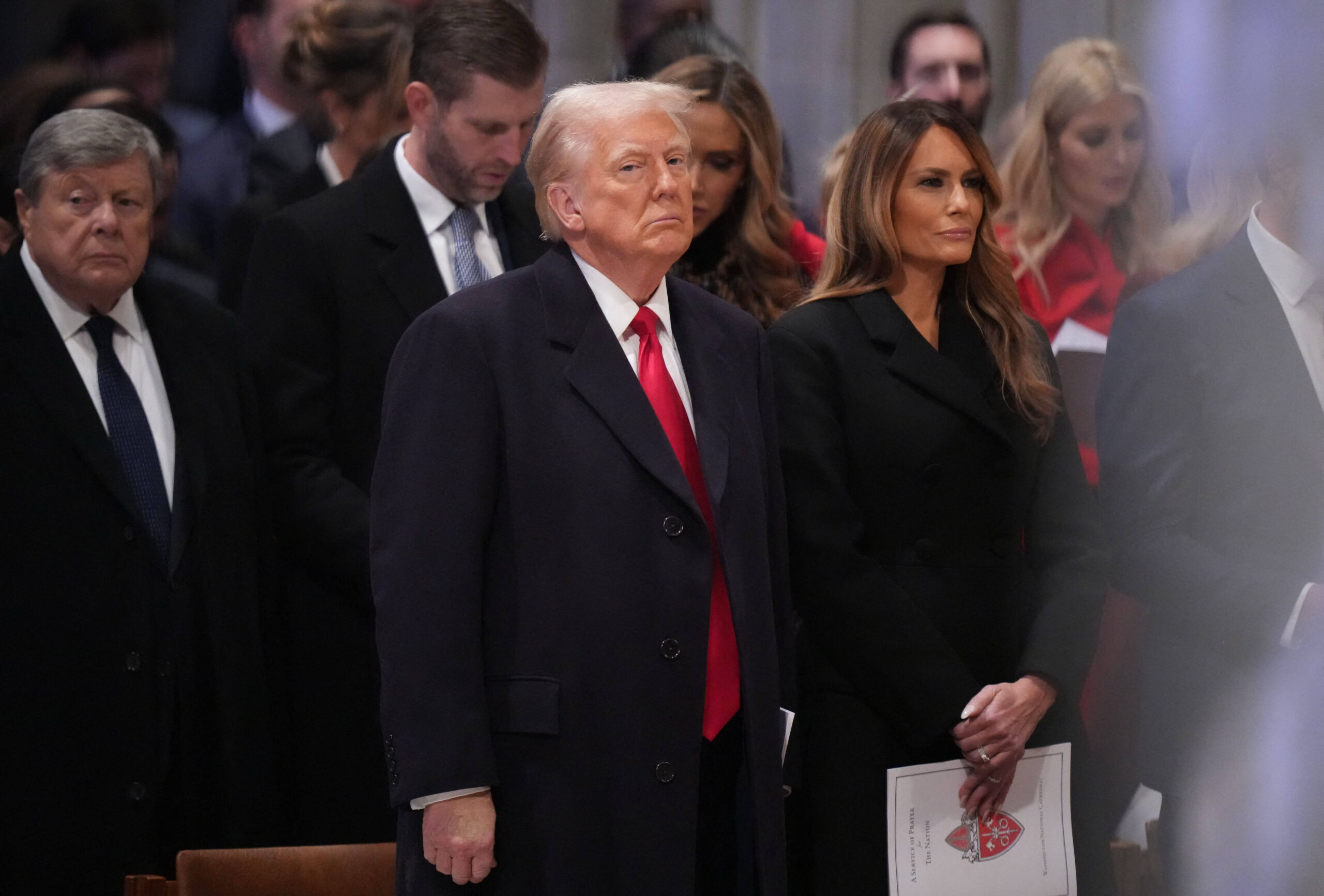 Trump Attends Service At National Cathedral - Washington Donald Trump