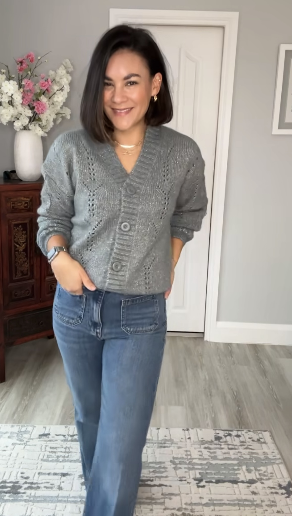 m&s-patch-pocket-flare-jeans m&s patch pocket flare jeans