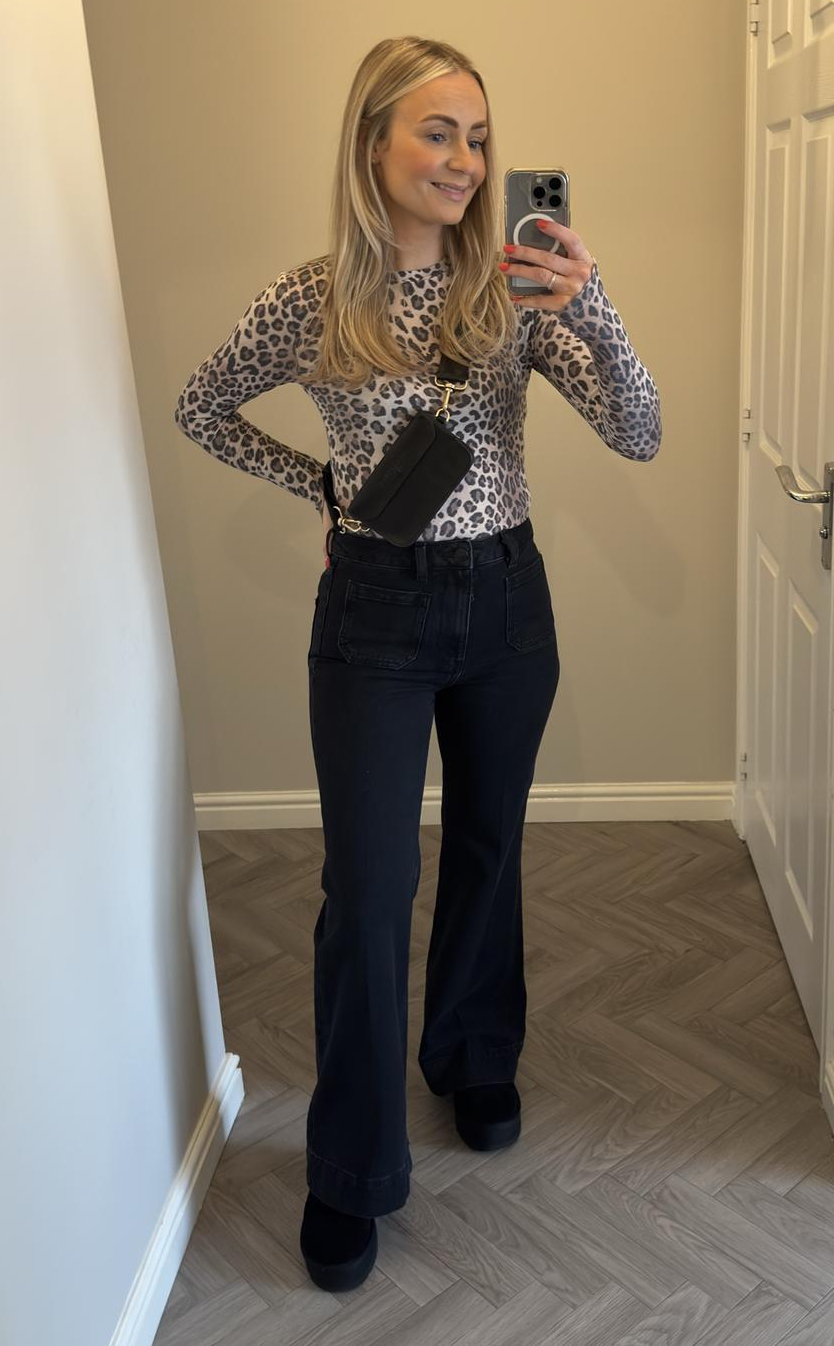 m&s-patch-pocket-flare-jeans m&s patch pocket flare jeans
