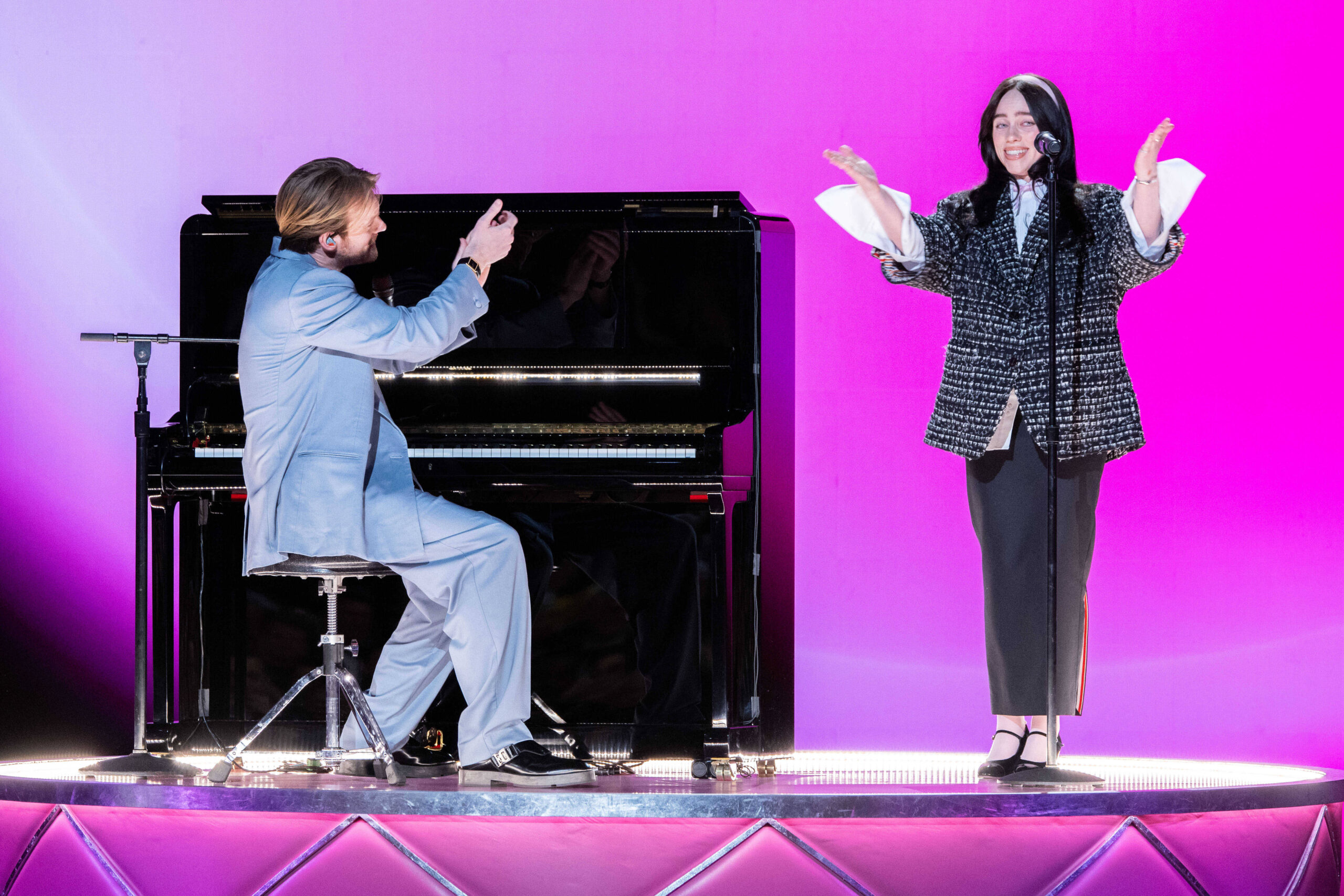 96th Oscars, Academy Awards Billie Eilish and Finneas O Connell perform onstage during the live ABC telecast of the 96th Billie and Finneas