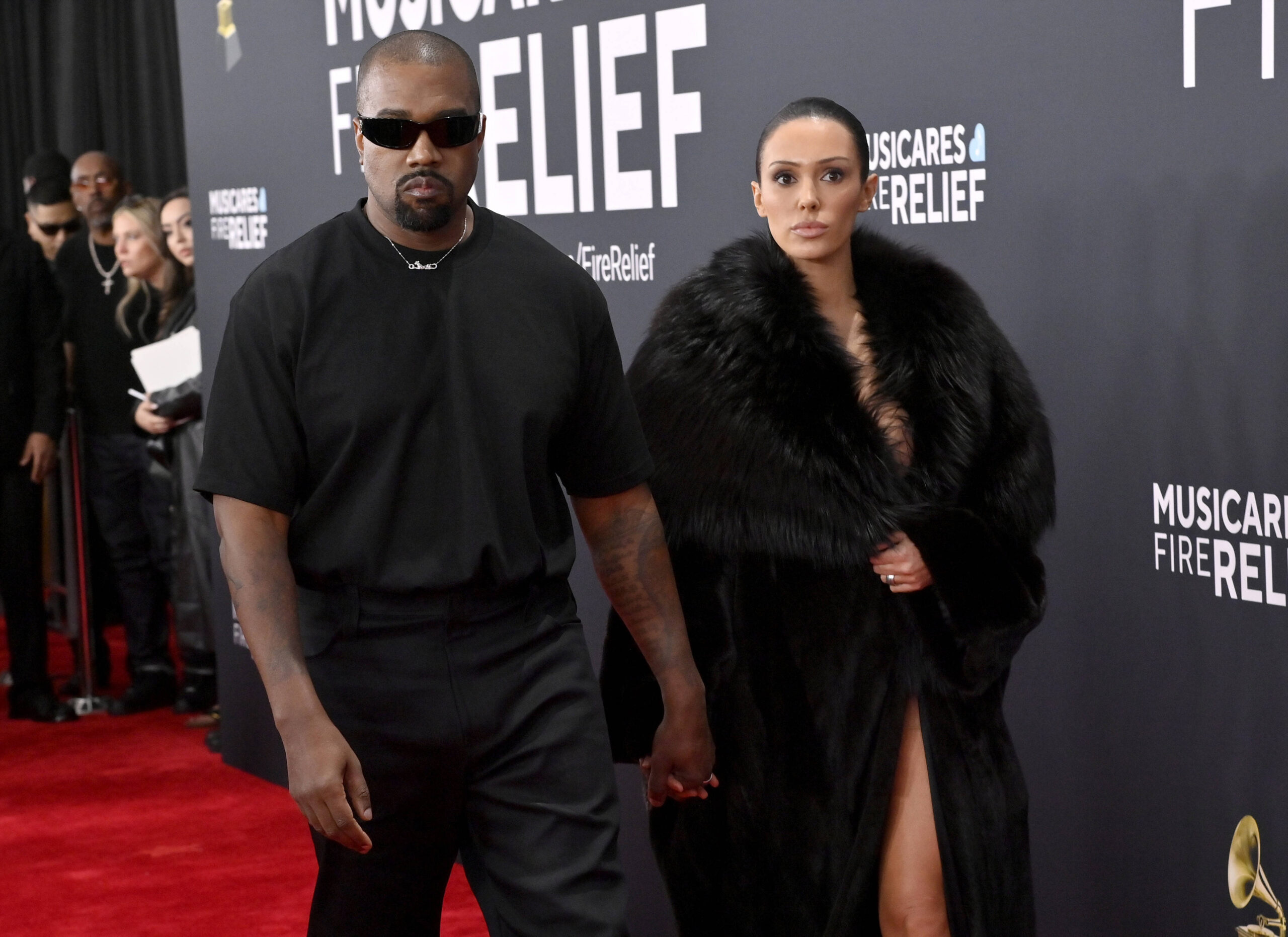 67th Annual Grammy Awards Held in Los Angeles Kanye West and Bianca Censori