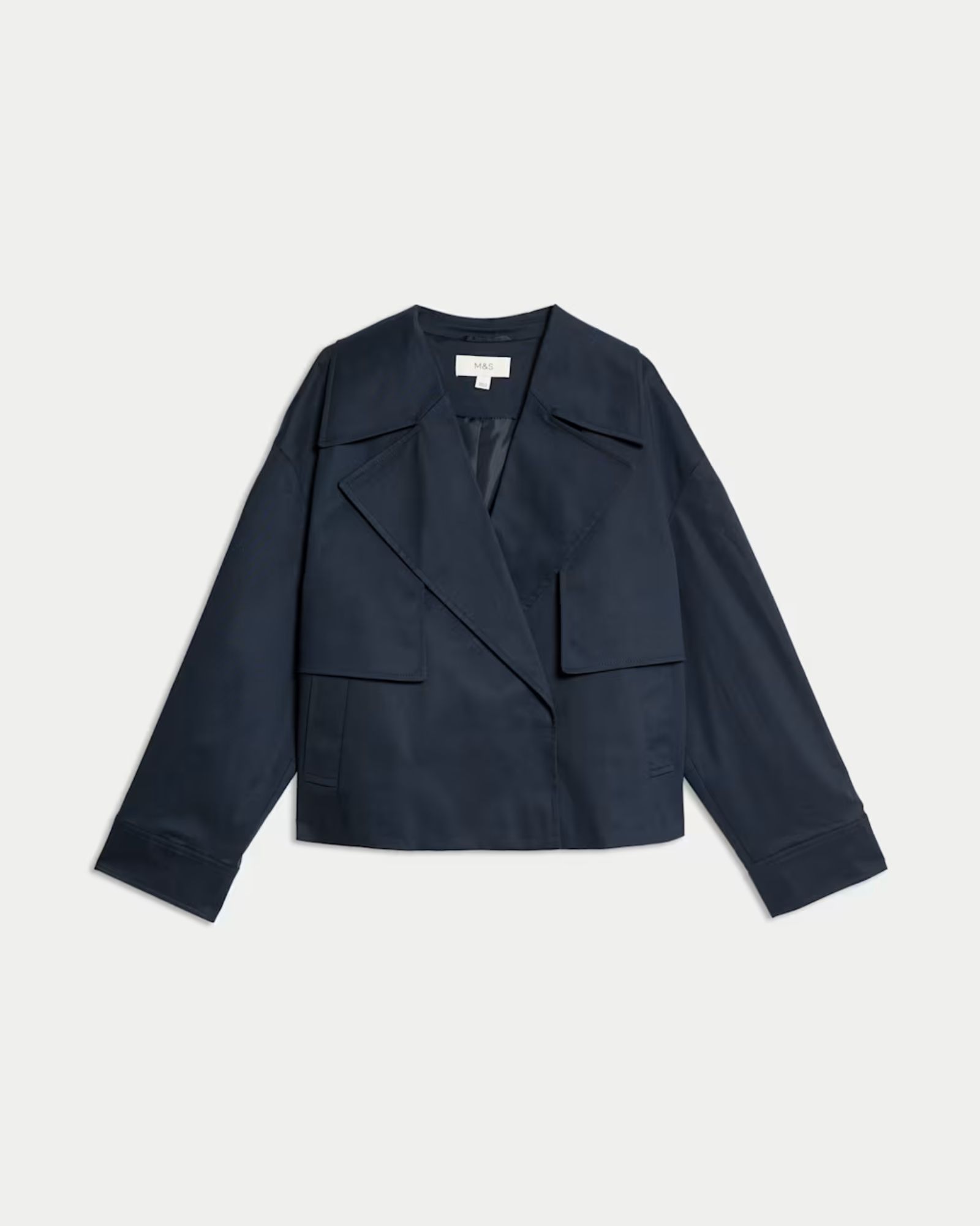 M&S short trench coat-2