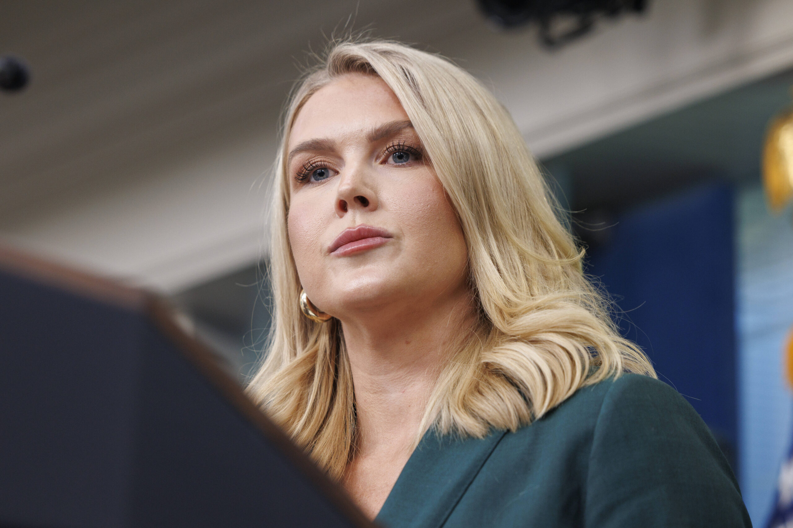 DC: White House Press Secretary Karoline Leavitt Gives Remarks at Press Briefing Jennifer Aniston