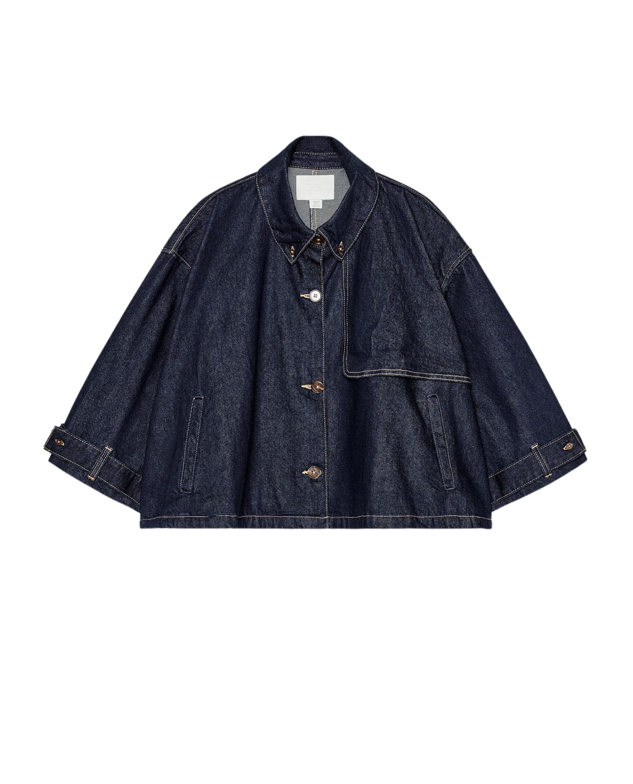 zara cape jacket denim product zara cape jacket denim product