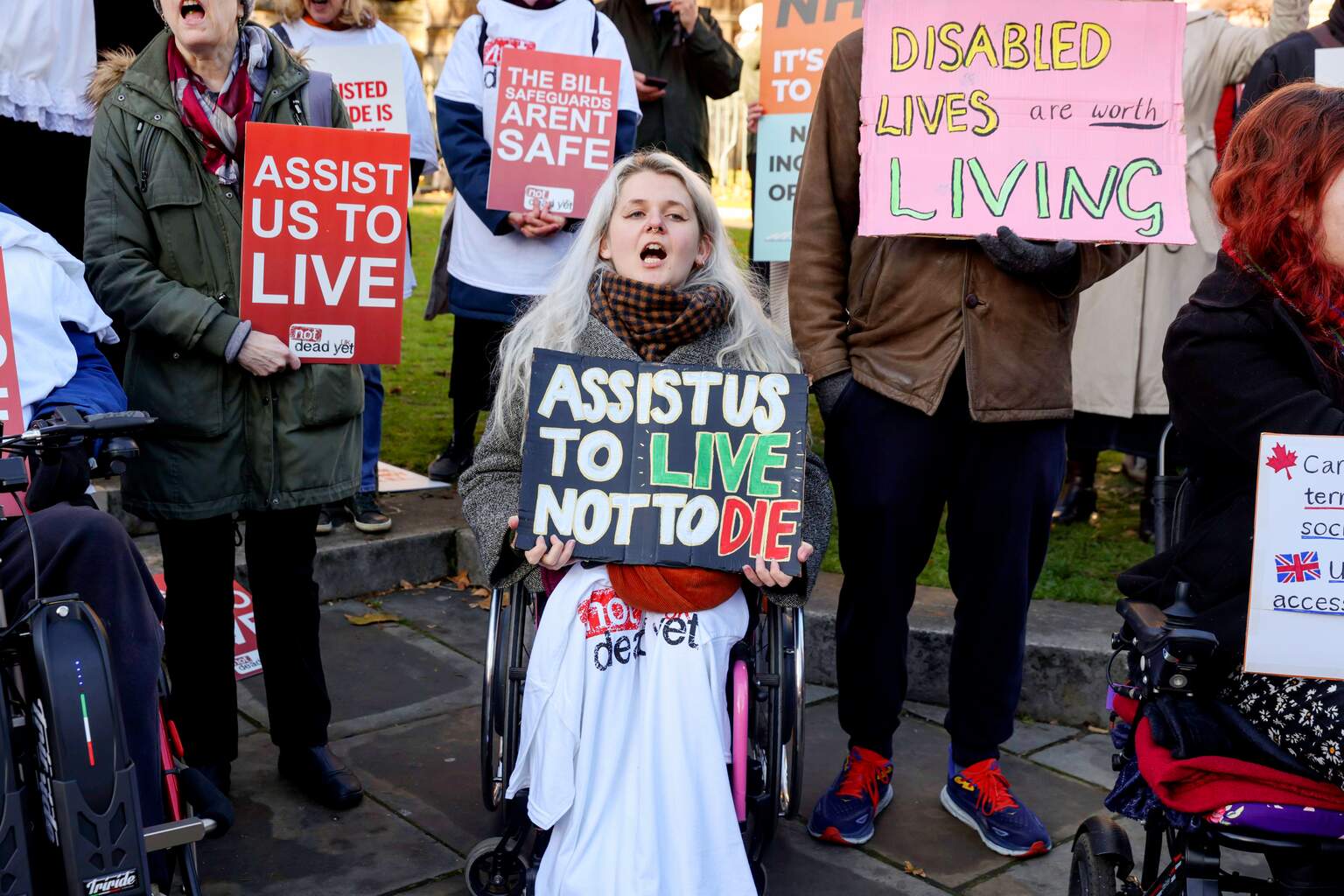 Assisted Dying Bill Protests, London, UK - 29 Nov 2024 Diddy