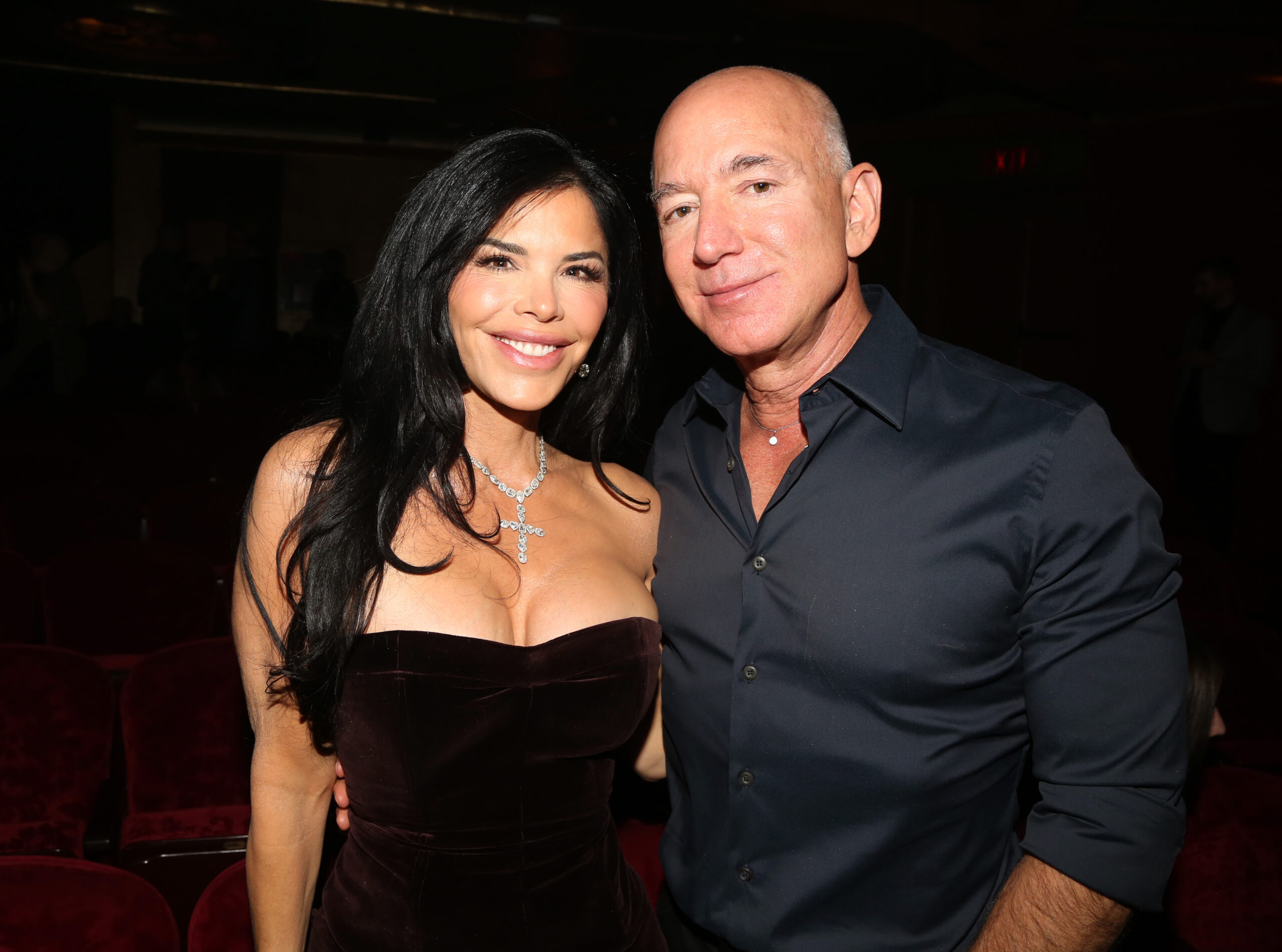Sunset BLVD Broadway Opening Night Jeff Bezos and Lauren Sanchez