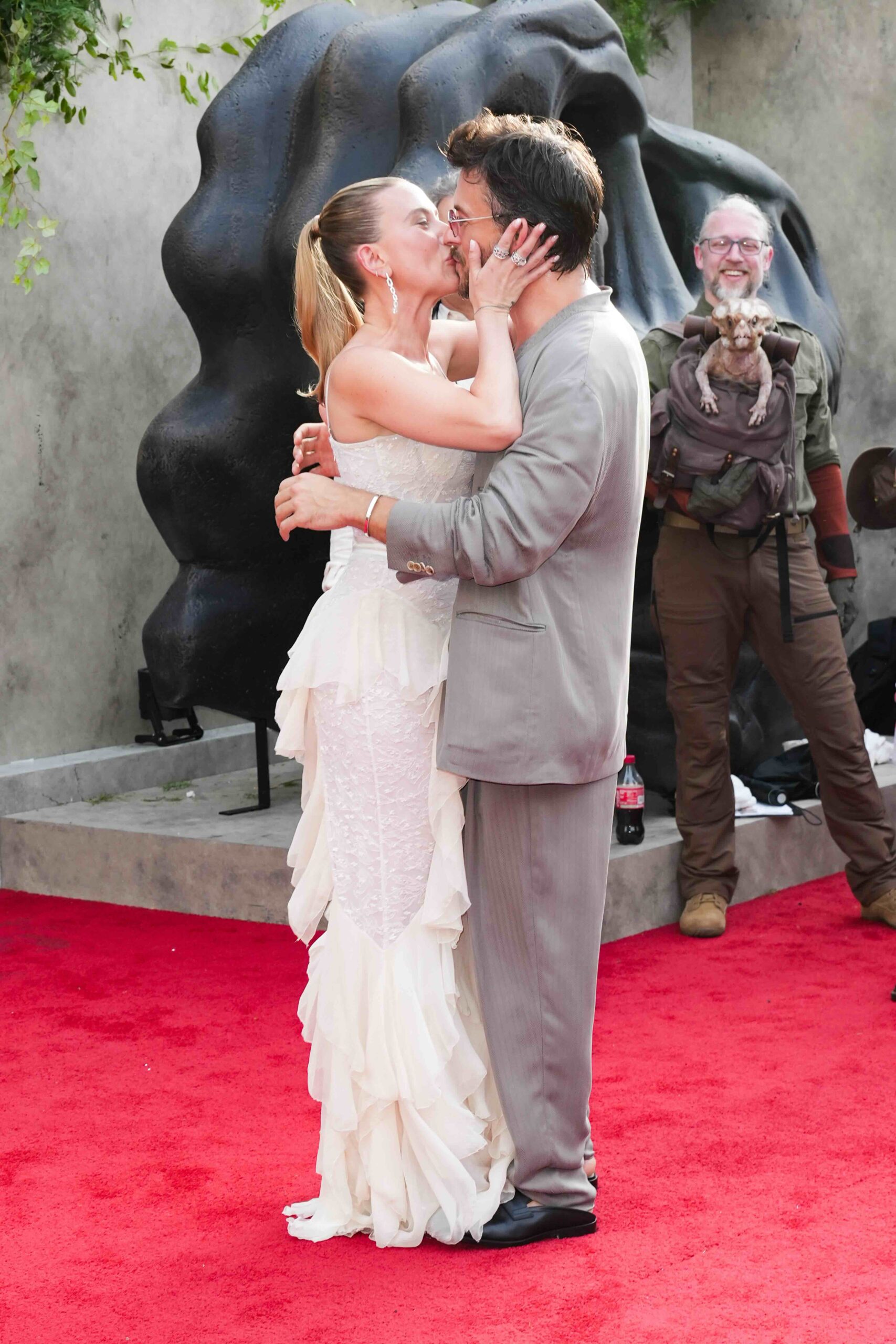 "Jurassic World Rebirth" New York Premiere Scarlett Johansson and Jonathon Bailey