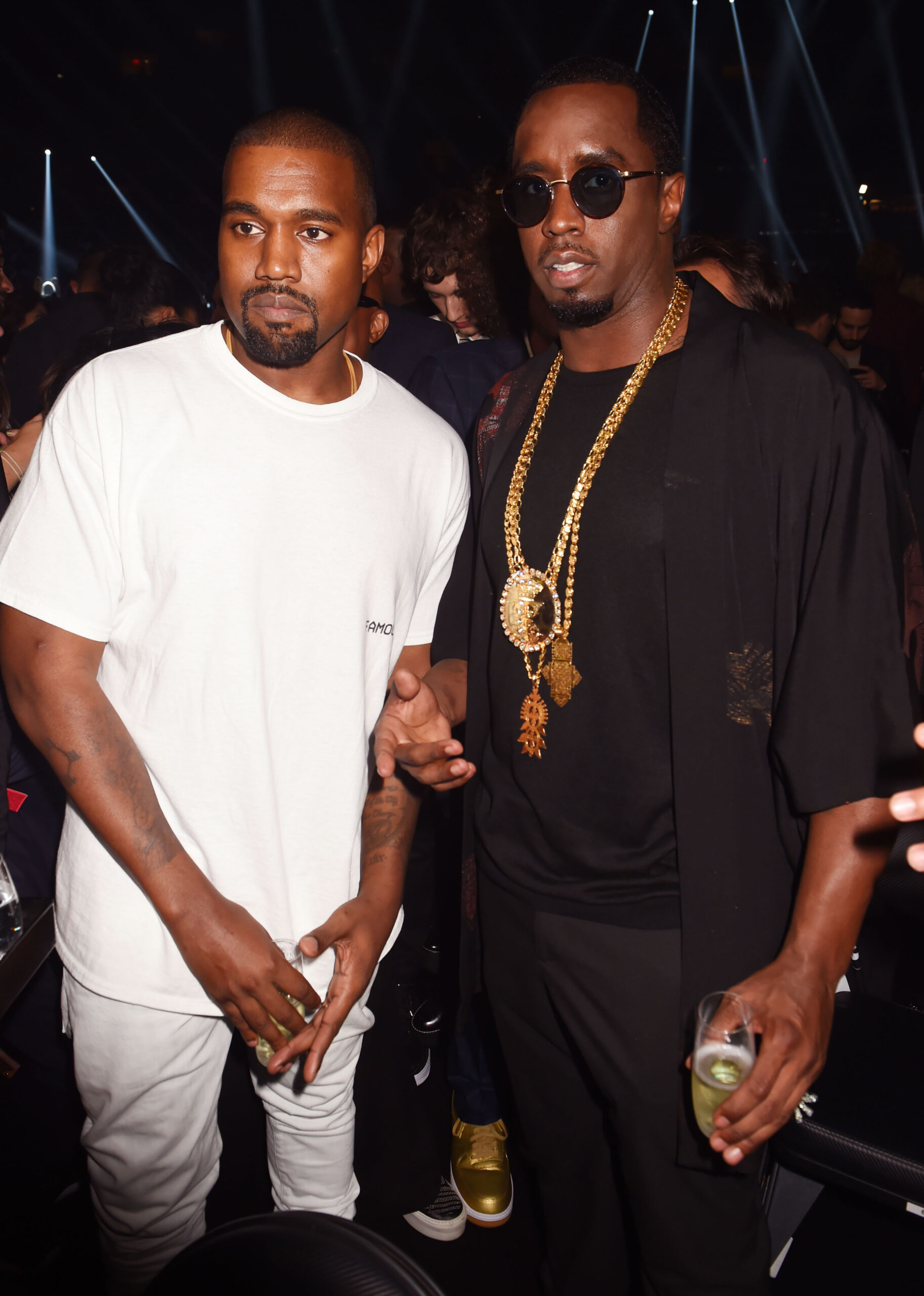 2016 MTV Video Music Awards - Backstage & Audience Diddy and Kanye West