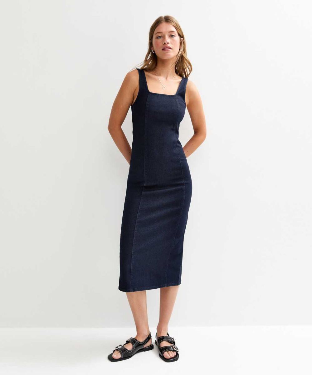new look denim dress