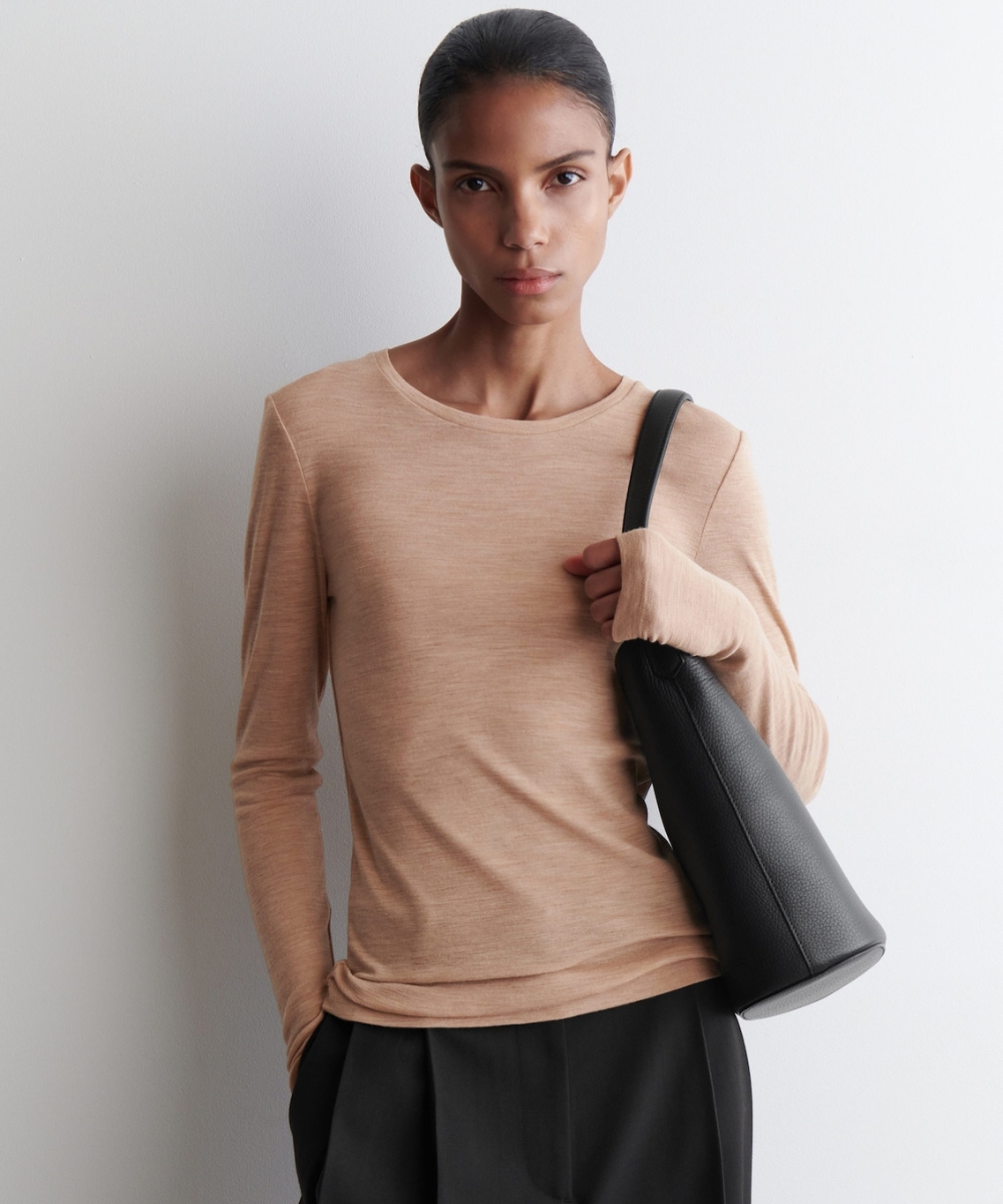 cos merino wool top slim