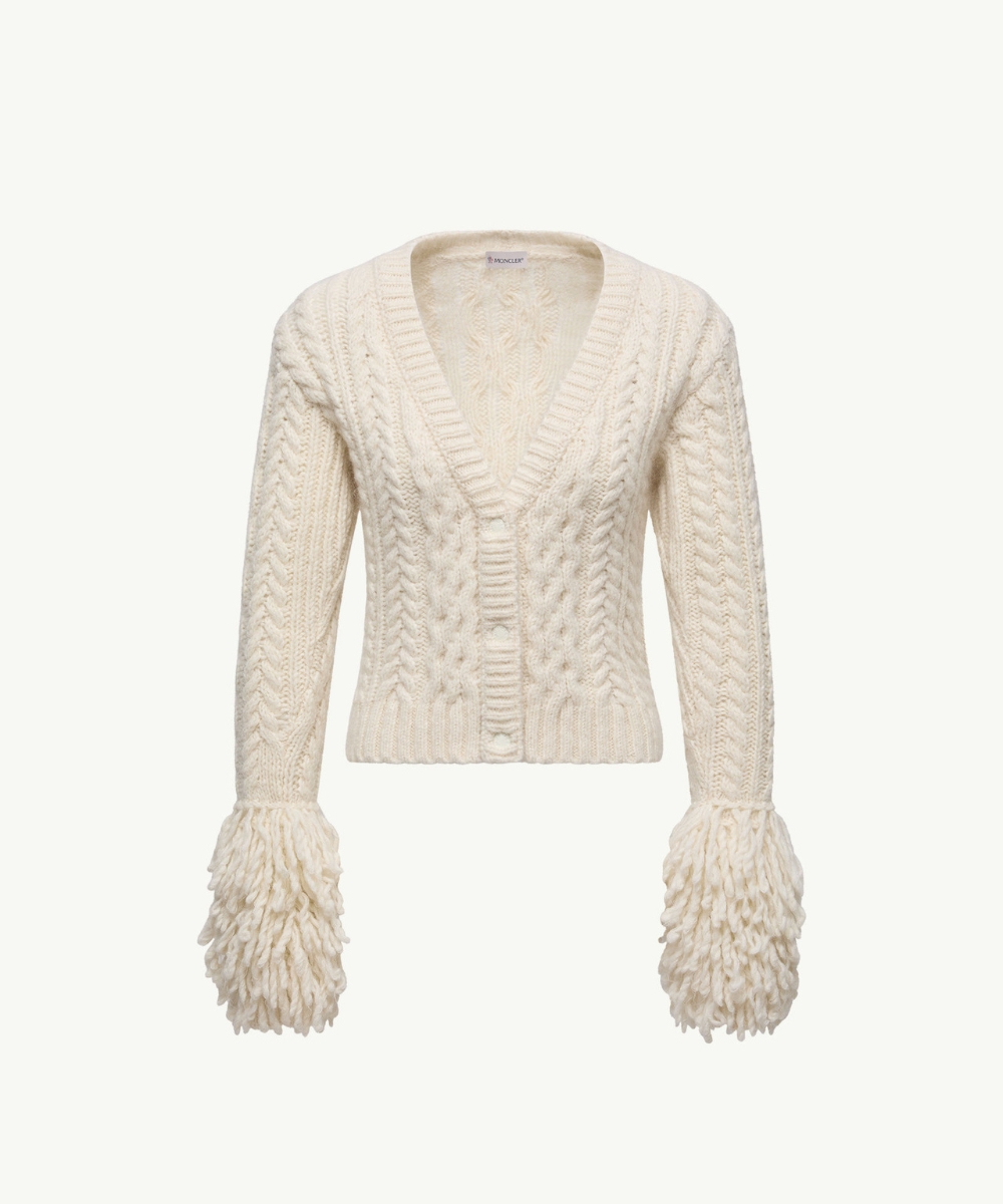 moncler Alpaca Blend V-Neck Cardigan 