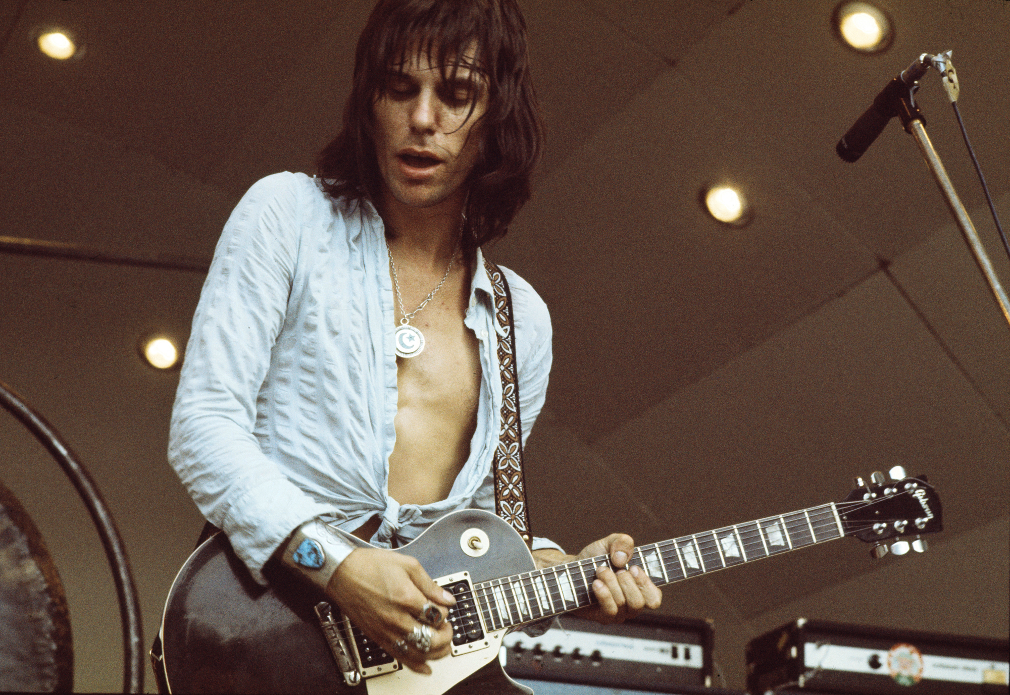 Jeff Beck performing at a Crystal Palace Garden Party event