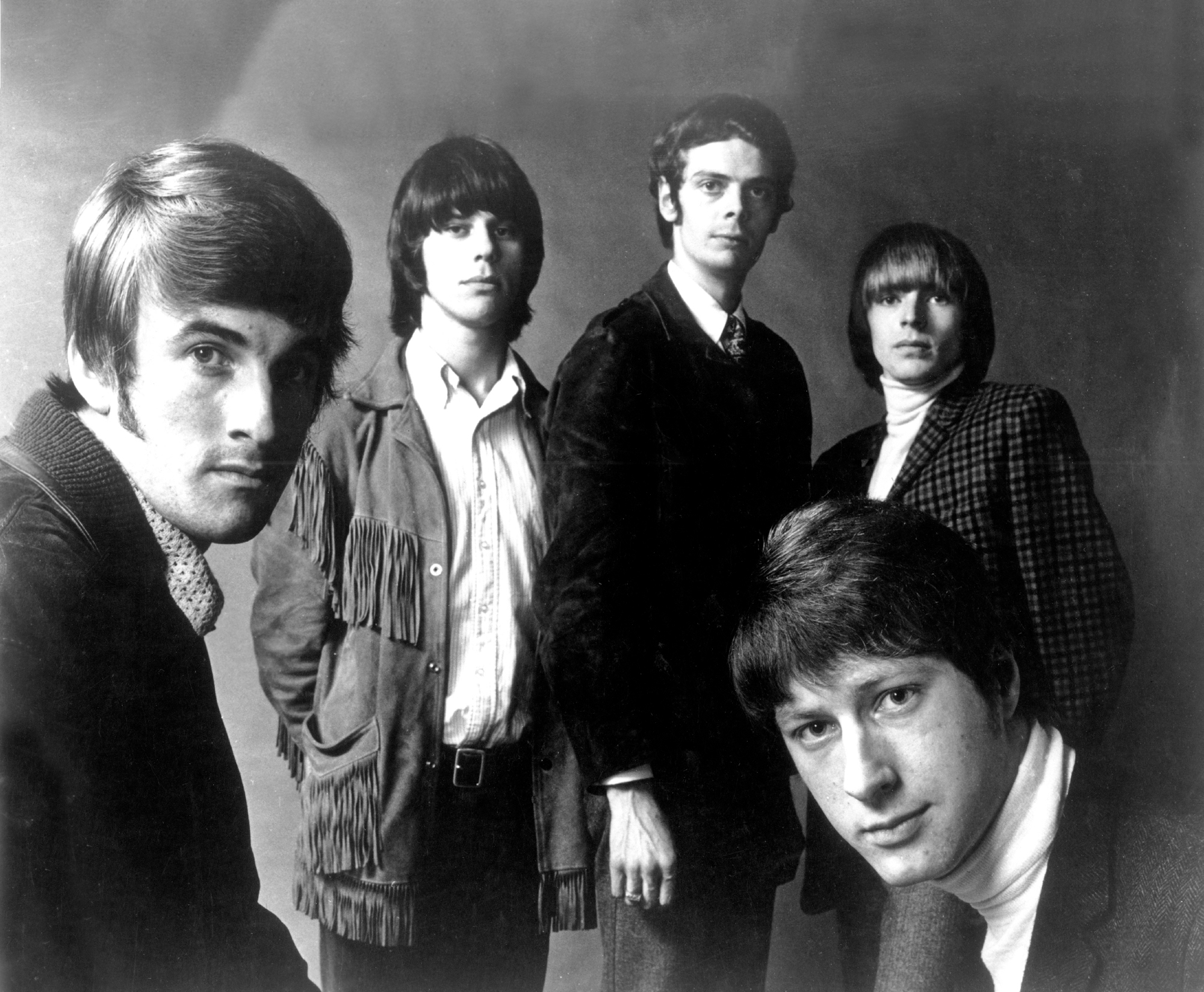 "The Yardbirds" pose for a portrait in 1965. (L-R) Jim McCarty, Jeff Beck, Paul Samwell-Smith, Chris Dreja, Keith Relf
