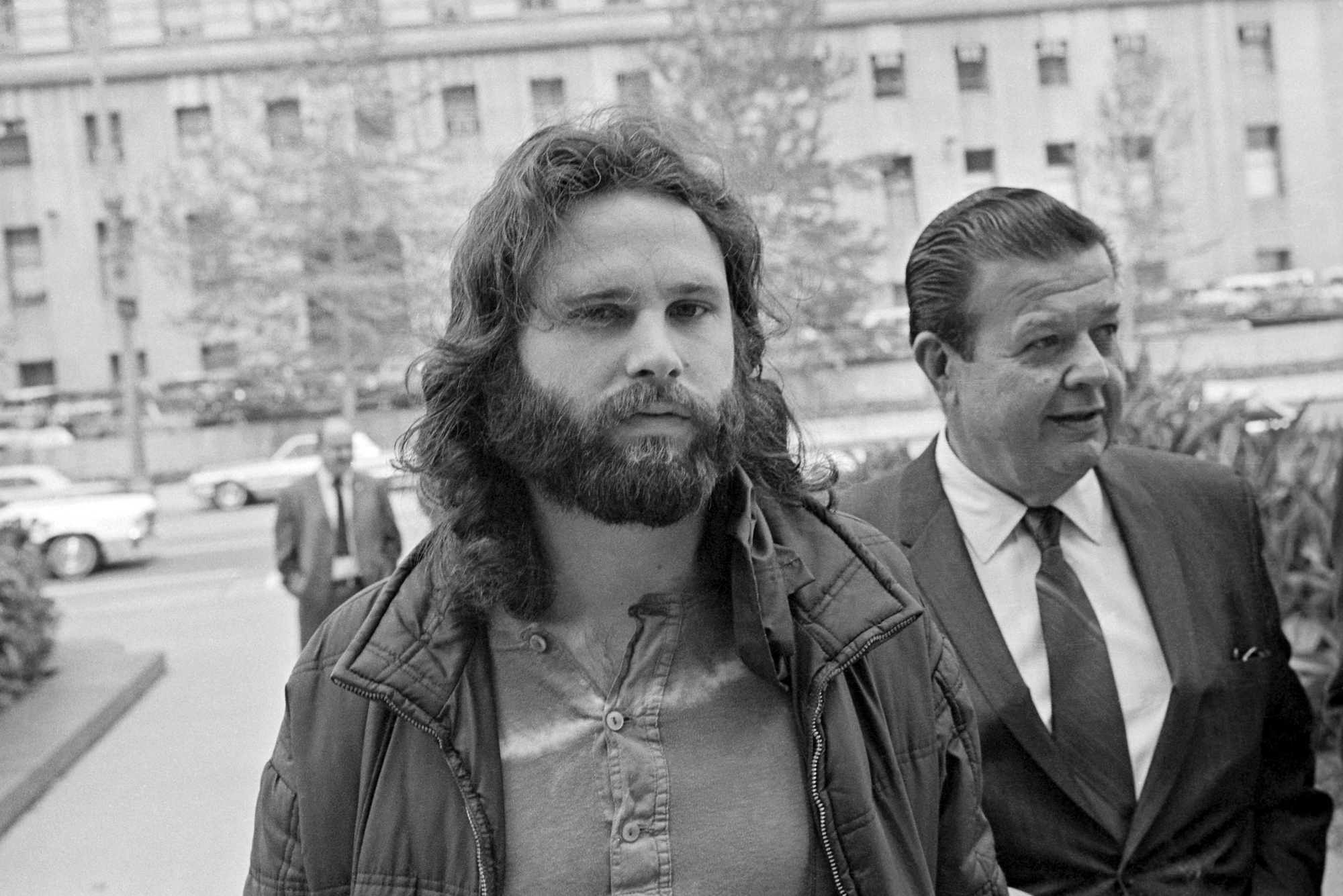 Jim Morrison Walking to Extradition Proceedings
