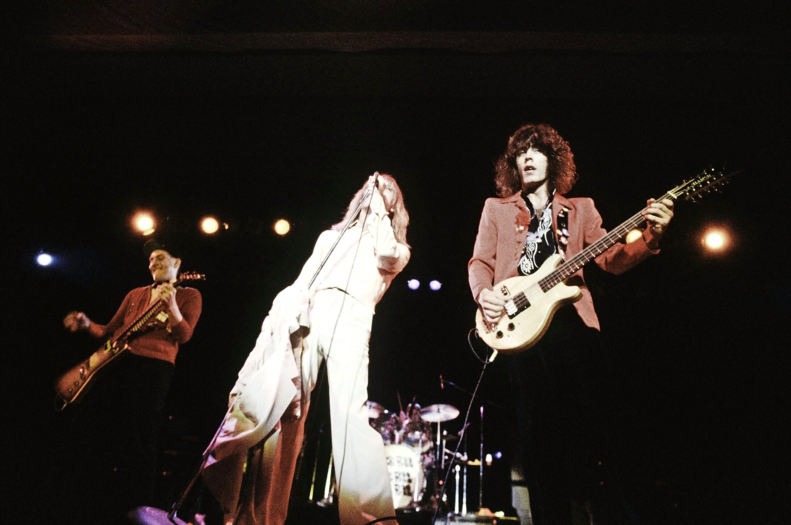 Cheap Trick Rick Nielsen, Robin Zander, Tom Petersson live at Nippon Budokan, Tokyo, April 1978